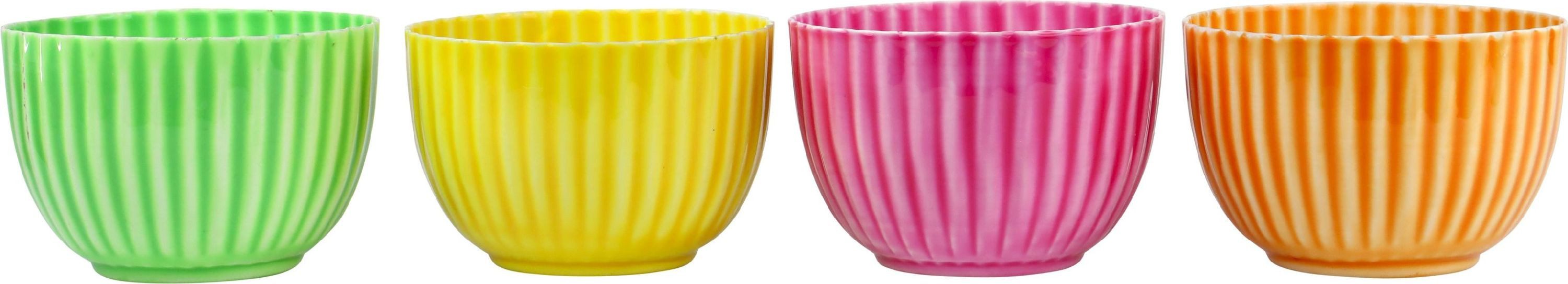FURNARO Dipschale, Eisen, aus Eisen mit bunten strukturiertes Design, Ø11,2 cm