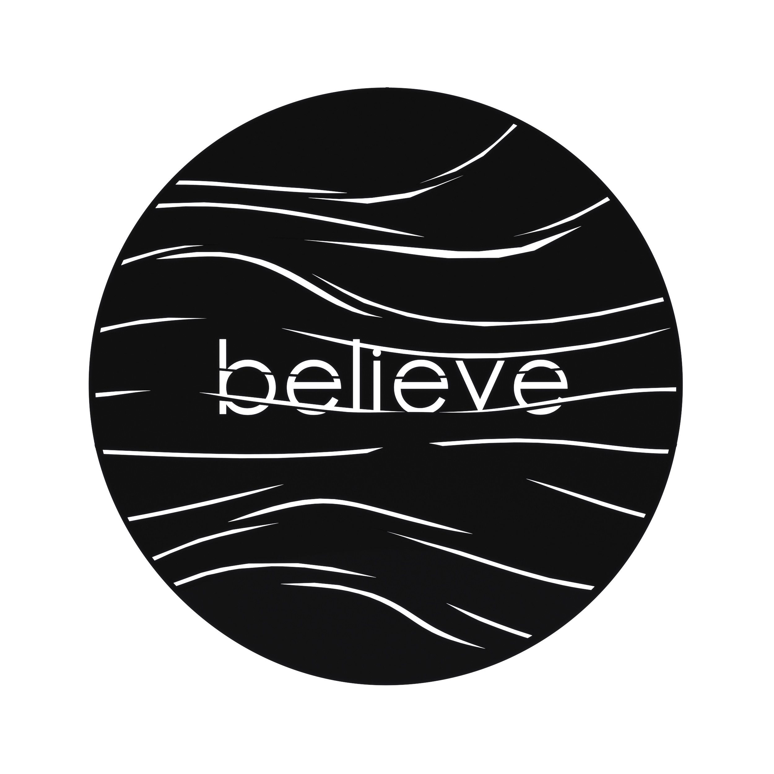Decortie Wanddekoobjekt Metall Believe 45 x 45 x 1,2 cm, Wanddekoration aus Metall