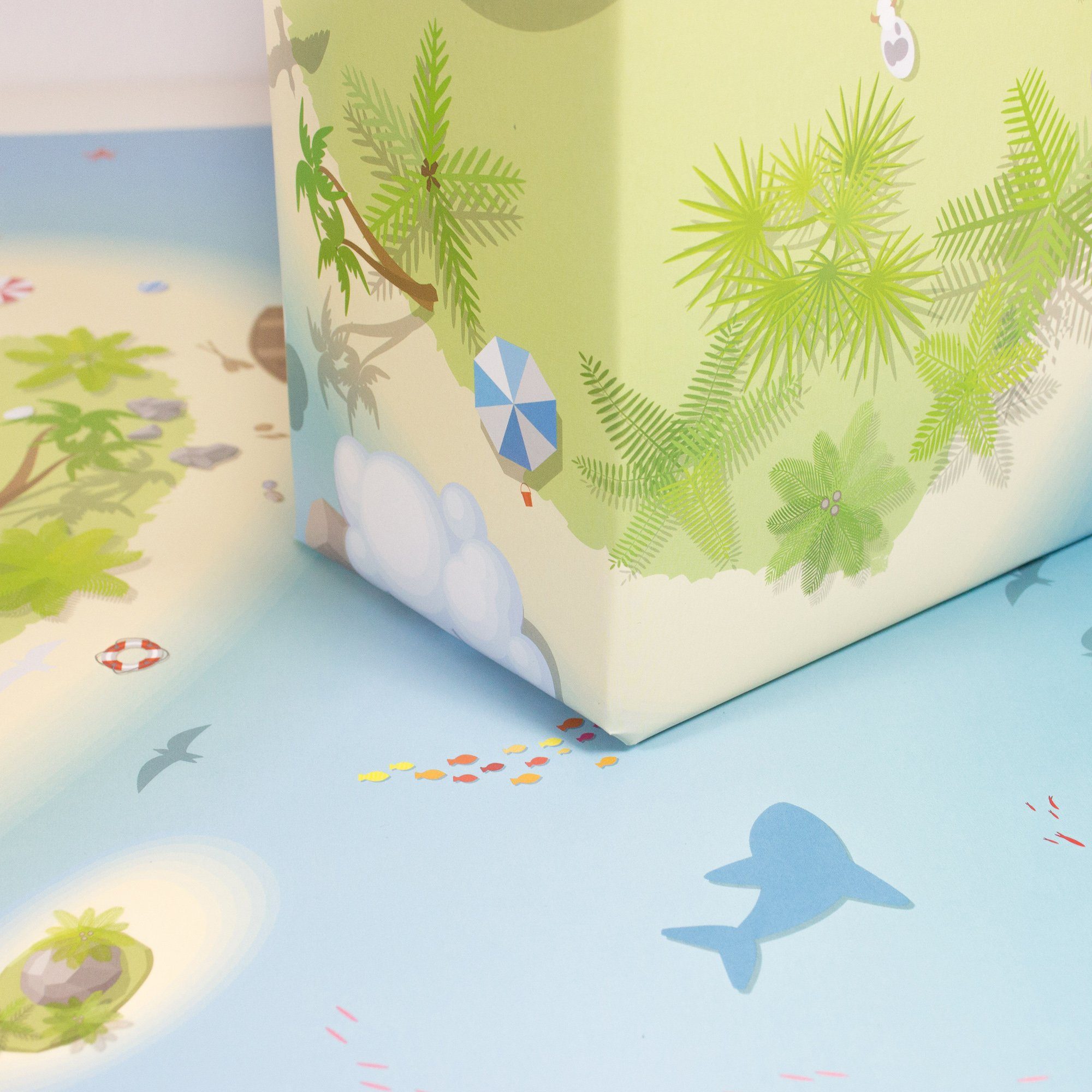 Bow & Hummingbird Geschenkpapier Geschenkpapier Sea Life, 100% Recyclingpapier
