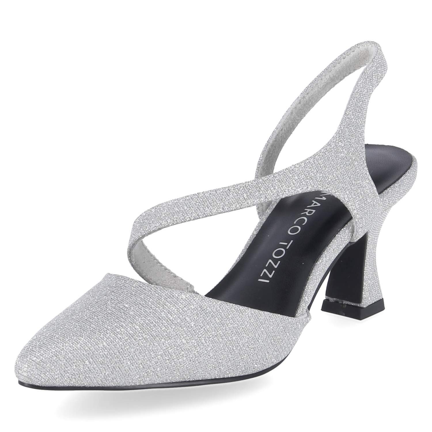 MARCO TOZZI Marco Tozzi 2-29600-42-941 Damen Textil silber Slingpumps günstig online kaufen