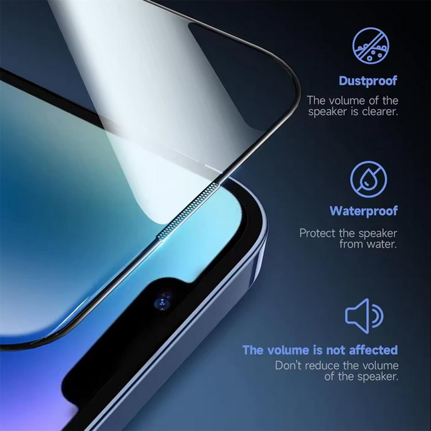 CoolGadget Displayschutzfolie Panzerfolie für Apple iPhone 13 Pro, 9H Härtegrad mit Aufbringhilfe, 2x Displayfolie Glas Folie Schutzfolie inkl. Montage Hilfe Rahmen