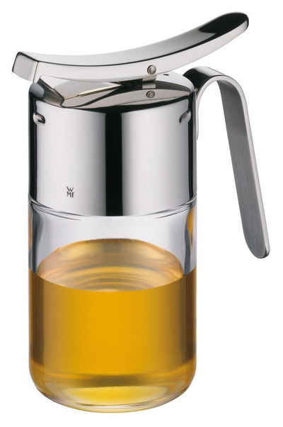 WMF Honigglas Sirup- und Honigspender BARISTA, 240 ml, Cromargan Edelstahl 18/10, Glas, Spülmaschinenfest