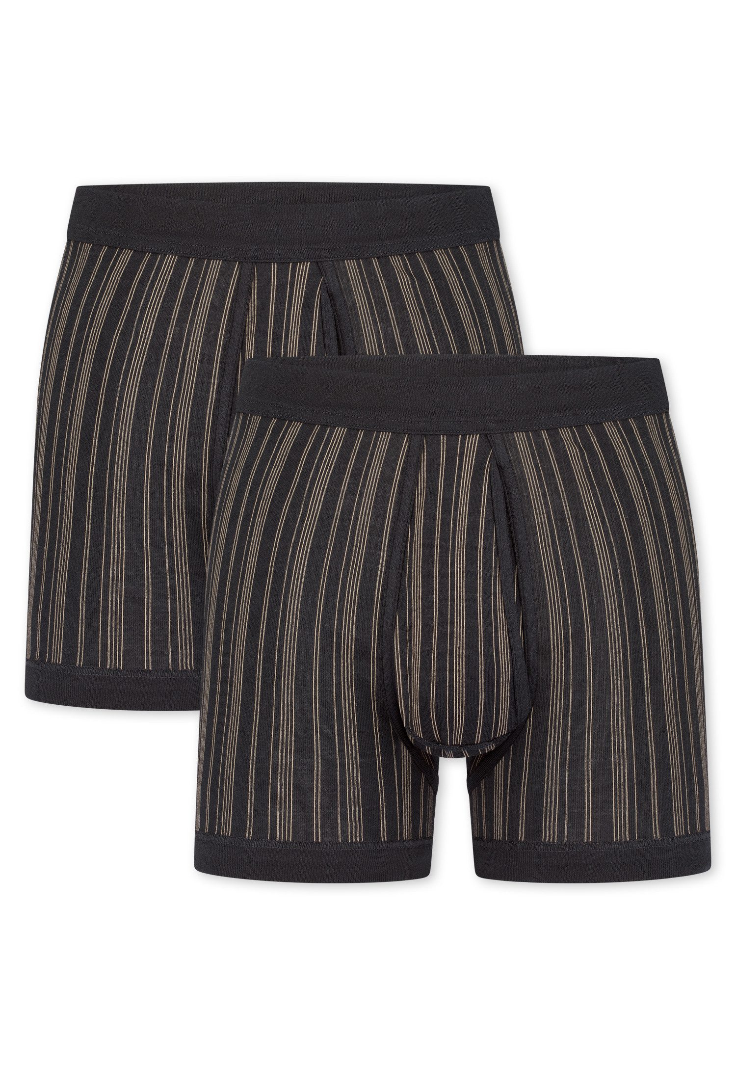 Schiesser Boxershorts Original Classics (2er Pack) mit Eingriff, gestreift
