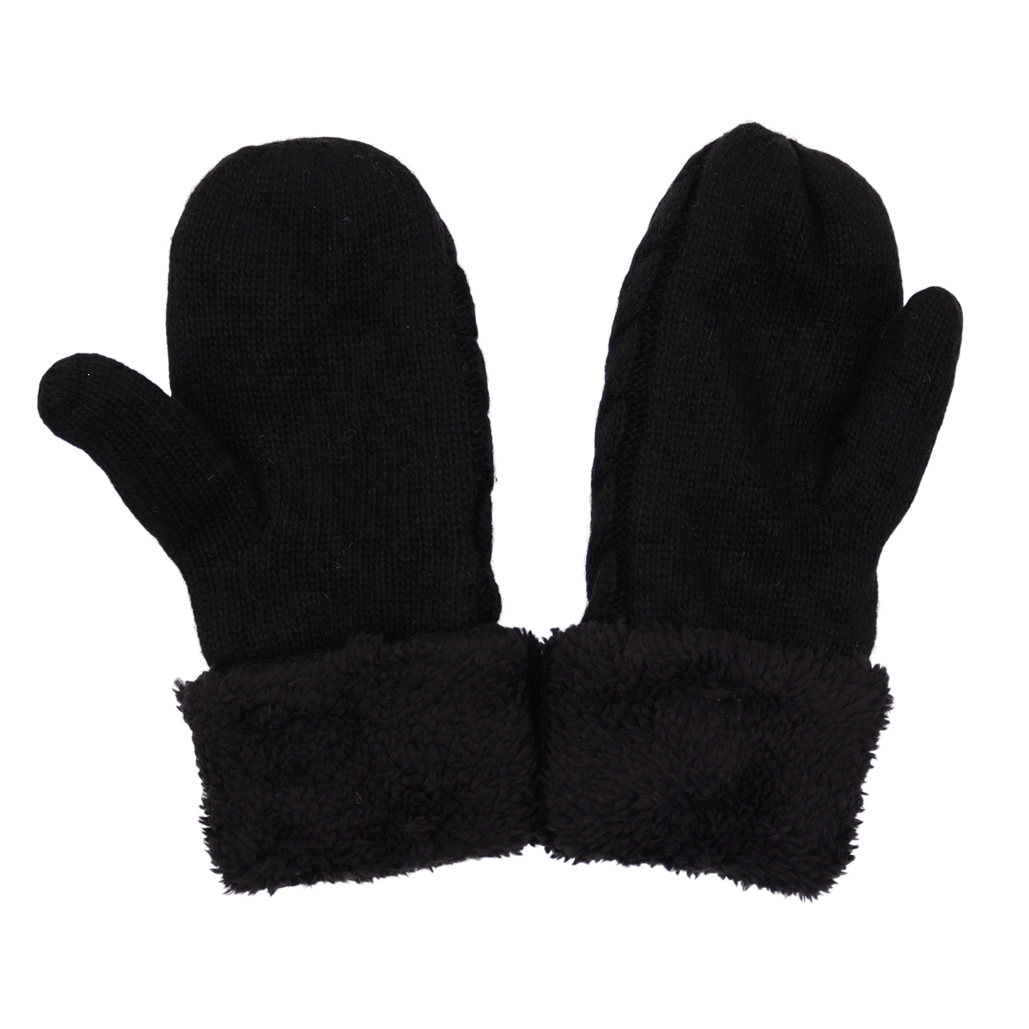 MIRROSI Strickhandschuhe Damen Handschuhe Fausthandschuhe warm durch gefütt günstig online kaufen