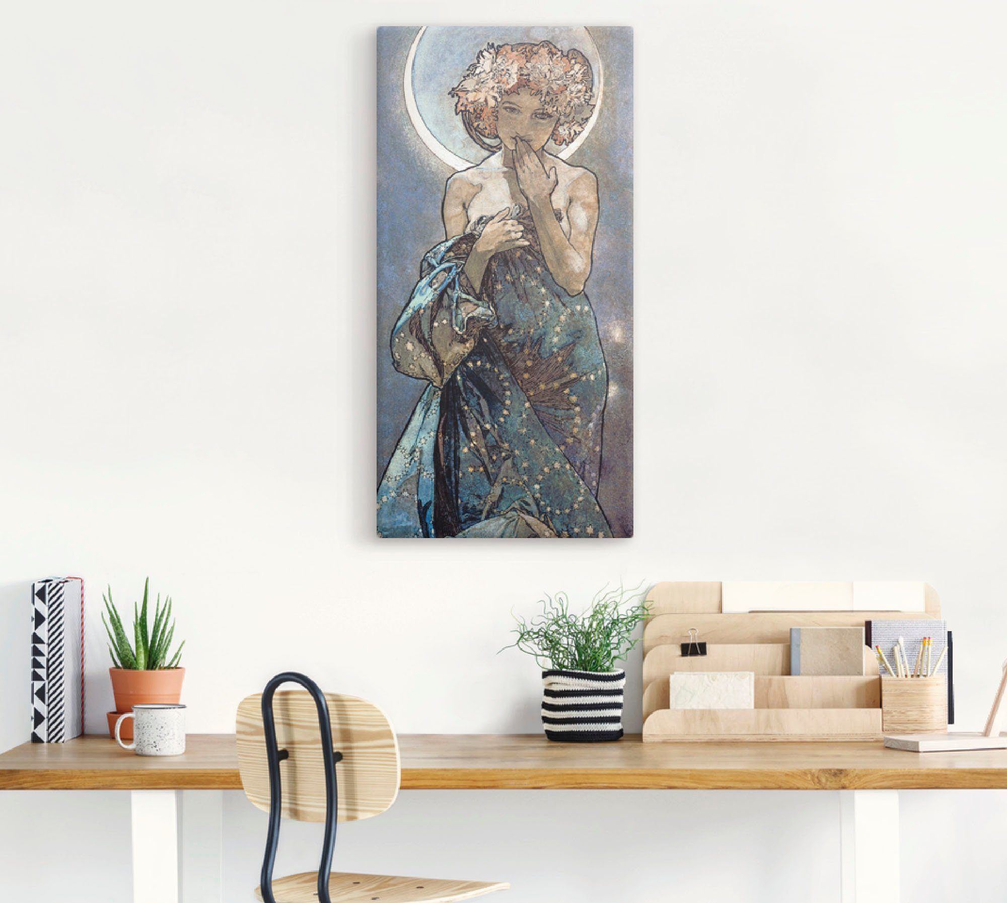 Artland Wandbild Sterne Der Mond 1902, Frau (1 St), als Leinwandbild, Poster in verschied. Größen