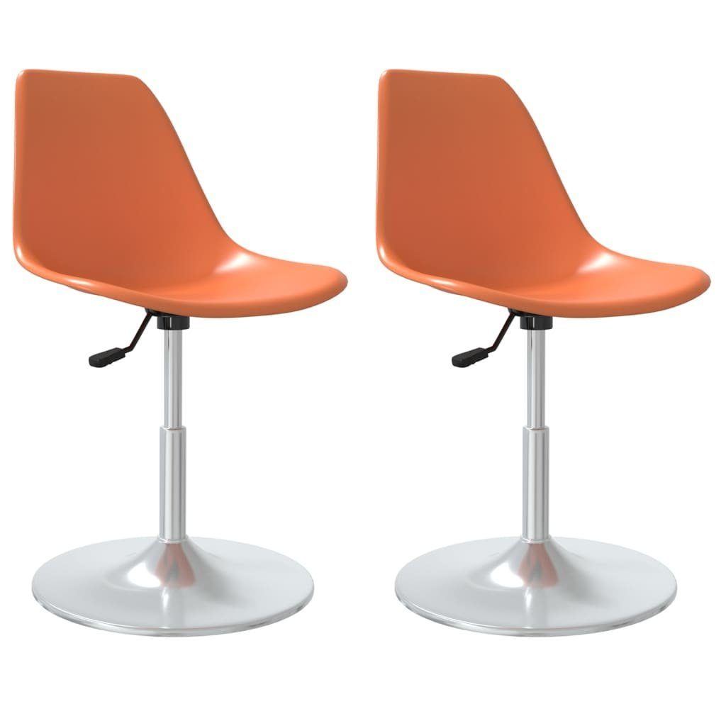 2 St) PP Drehbar vidaXL | (2 Esszimmerstühle Orange orange Stk. orange Esszimmerstuhl