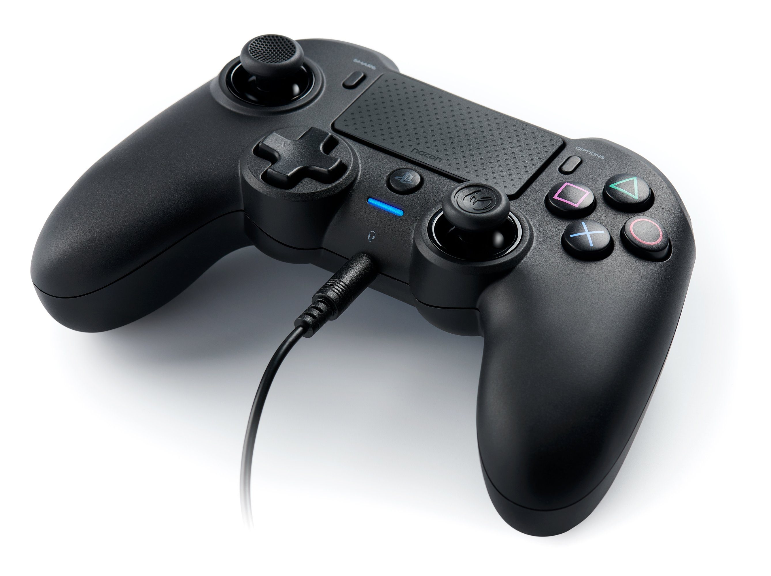 nacon Nacon NA373417 PS4 Asymmetric Controller, kabellos, USB, schwarz Gaming-Controller (1 St)
