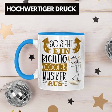 Trendation Tasse Musiker Tasse Geschenk So Sieht Ein RIchtig Cooler Musiker Aus Geschen