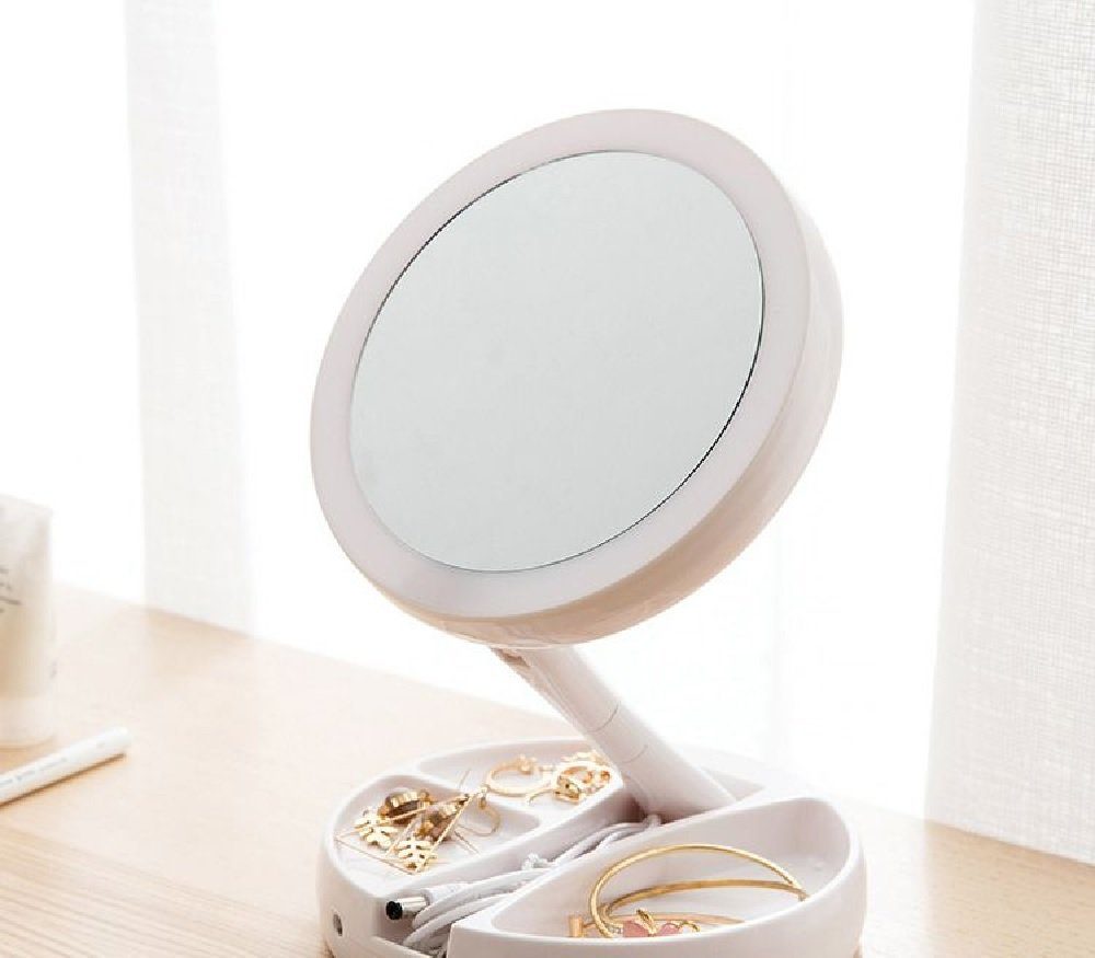 JOKA international Kosmetikspiegel doppelseitig LED Kosmetikspiel