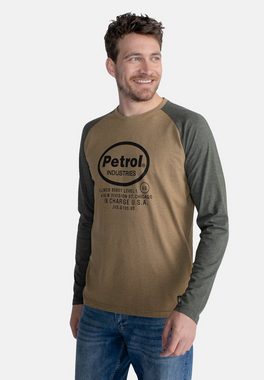 Petrol Industries Longsleeve Shirt Langarmshirt mit Rundhals und Logo-Print (1-tlg)