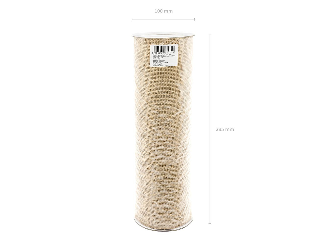 partydeco Tischläufer, Jute Tischläufer 28cm x 5m Rolle natur braun