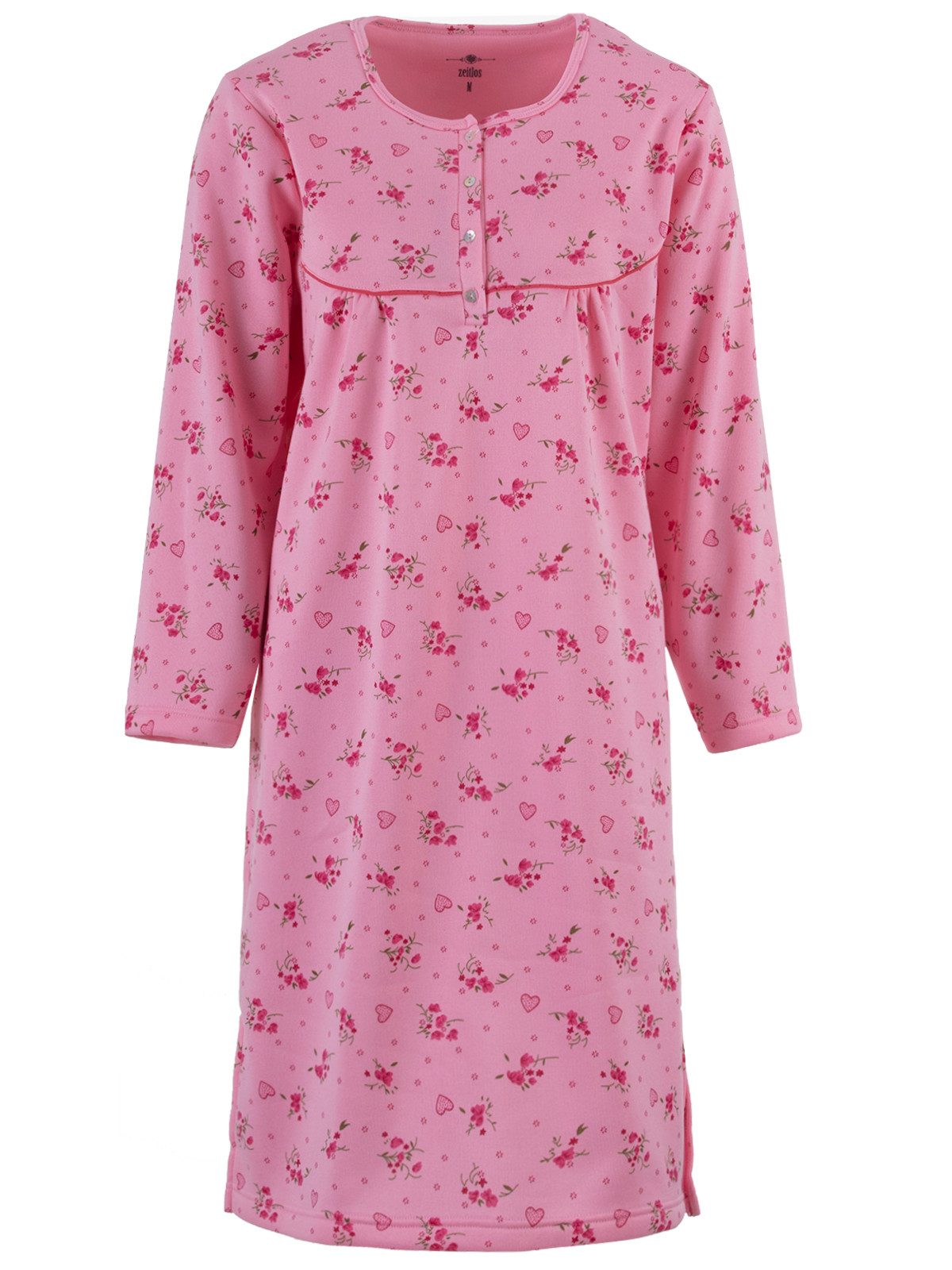 zeitlos Nachthemd Thermo Nachthemd - Herz Blumen (HT) günstig online kaufen