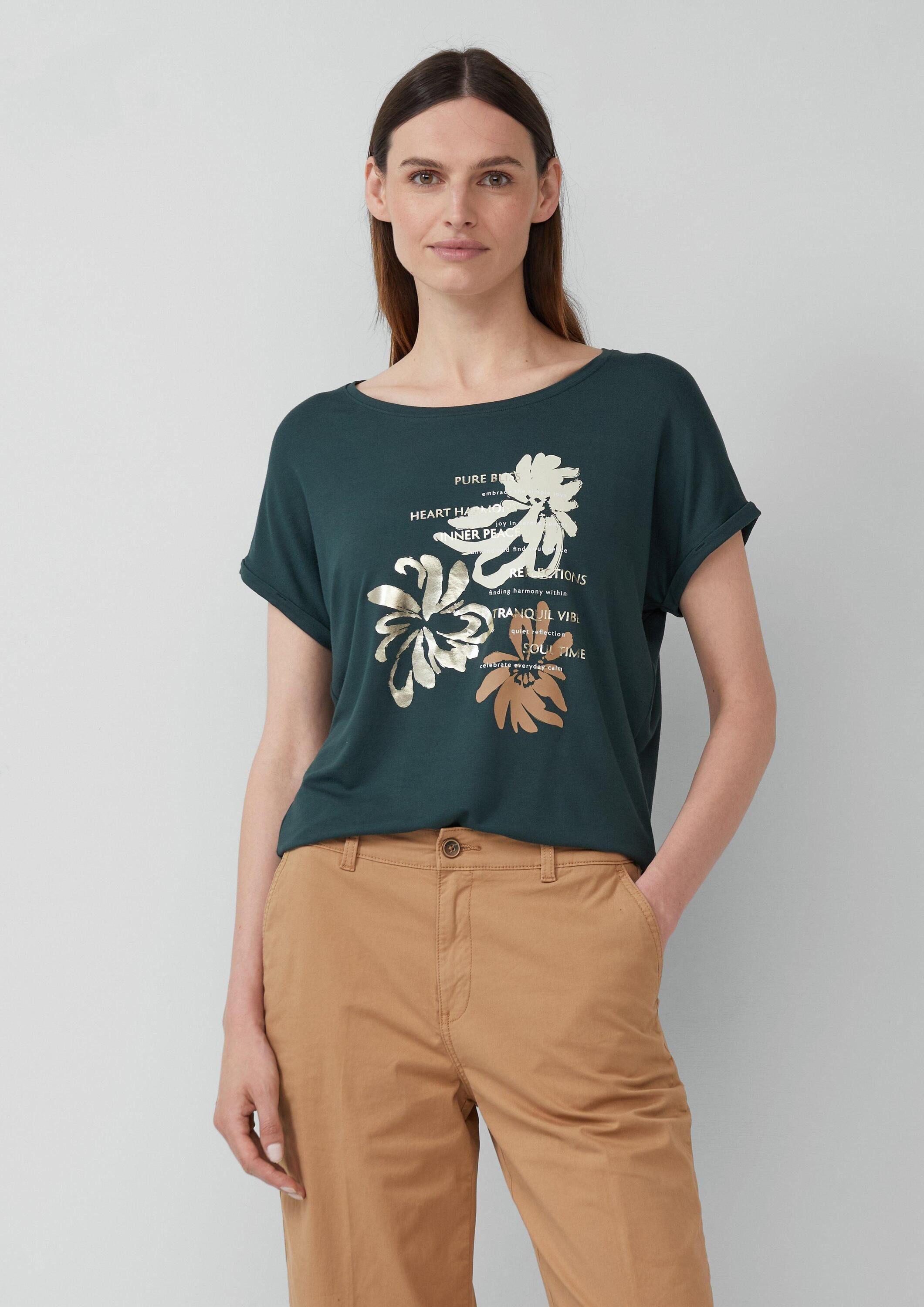 s.Oliver Muscleshirt T-Shirt T-Shirt aus Viskosemix günstig online kaufen