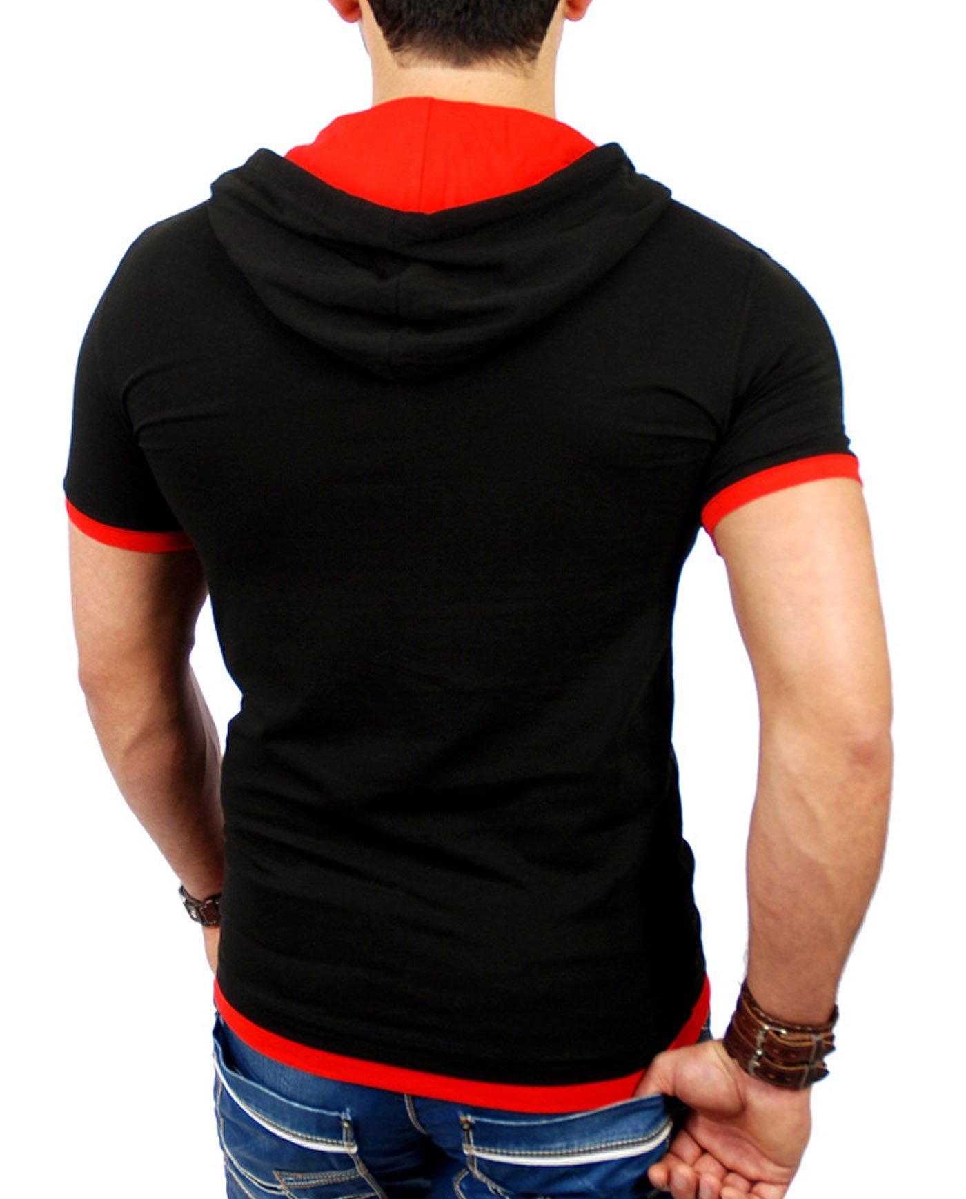 Reslad T-Shirt Reslad Herren Kapuzen T-Shirt günstig online kaufen