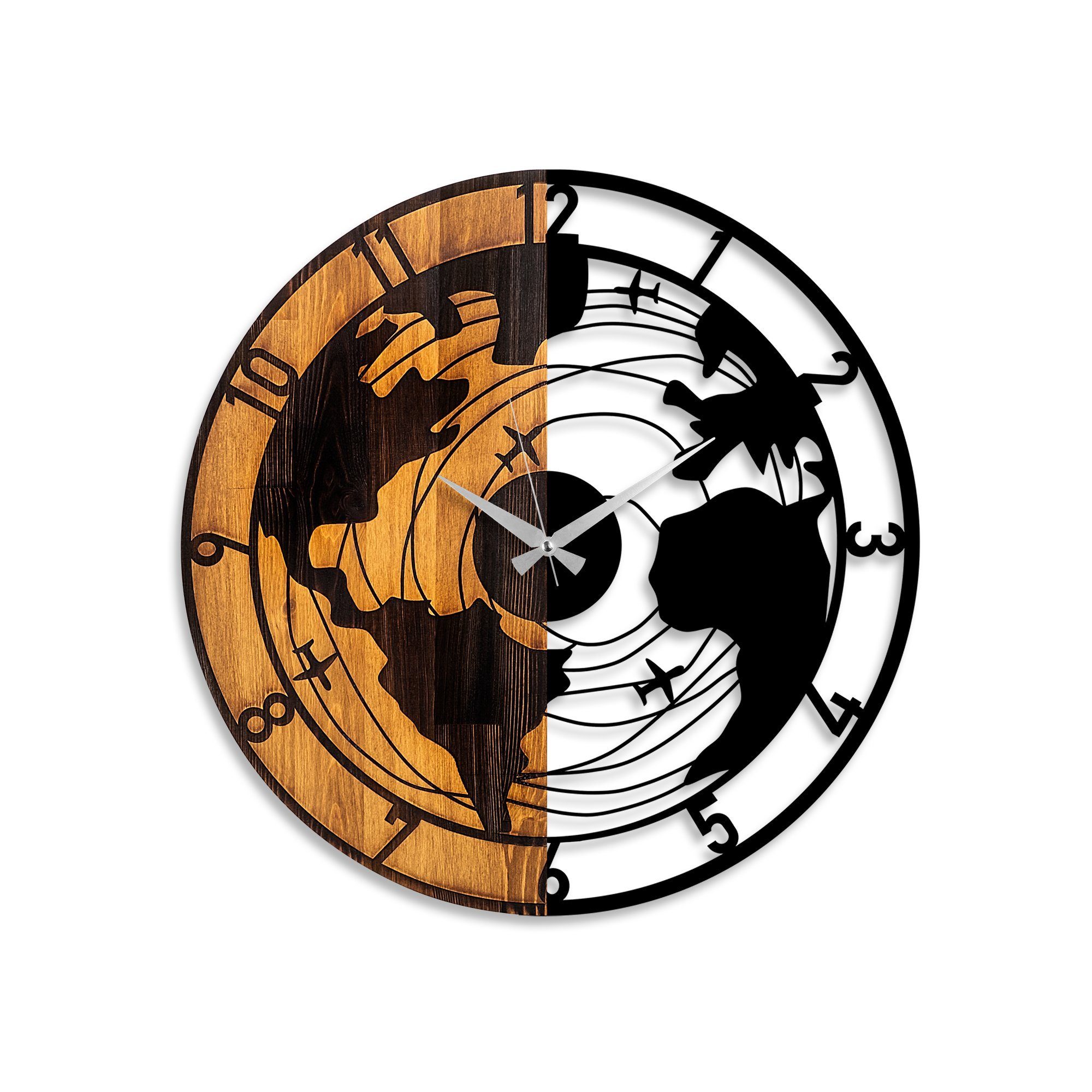 Wallity Wanduhr 100% WOODEN