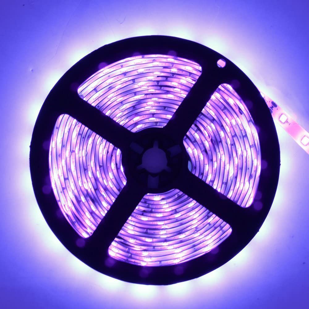 Rosnek LED-Streifen LED-UV-Schwarzlicht-Streifen, 5M/12M,Flexible