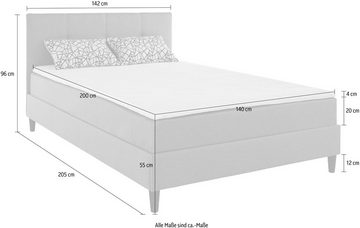 COTTA Boxbett Sprinter, inklusive Topper und Zierkissen