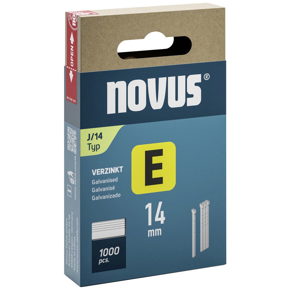 NOVUS Handtacker Novus Tools 044-0088 Tackernägel Typ J Produktabmessung, Länge 14 mm 1