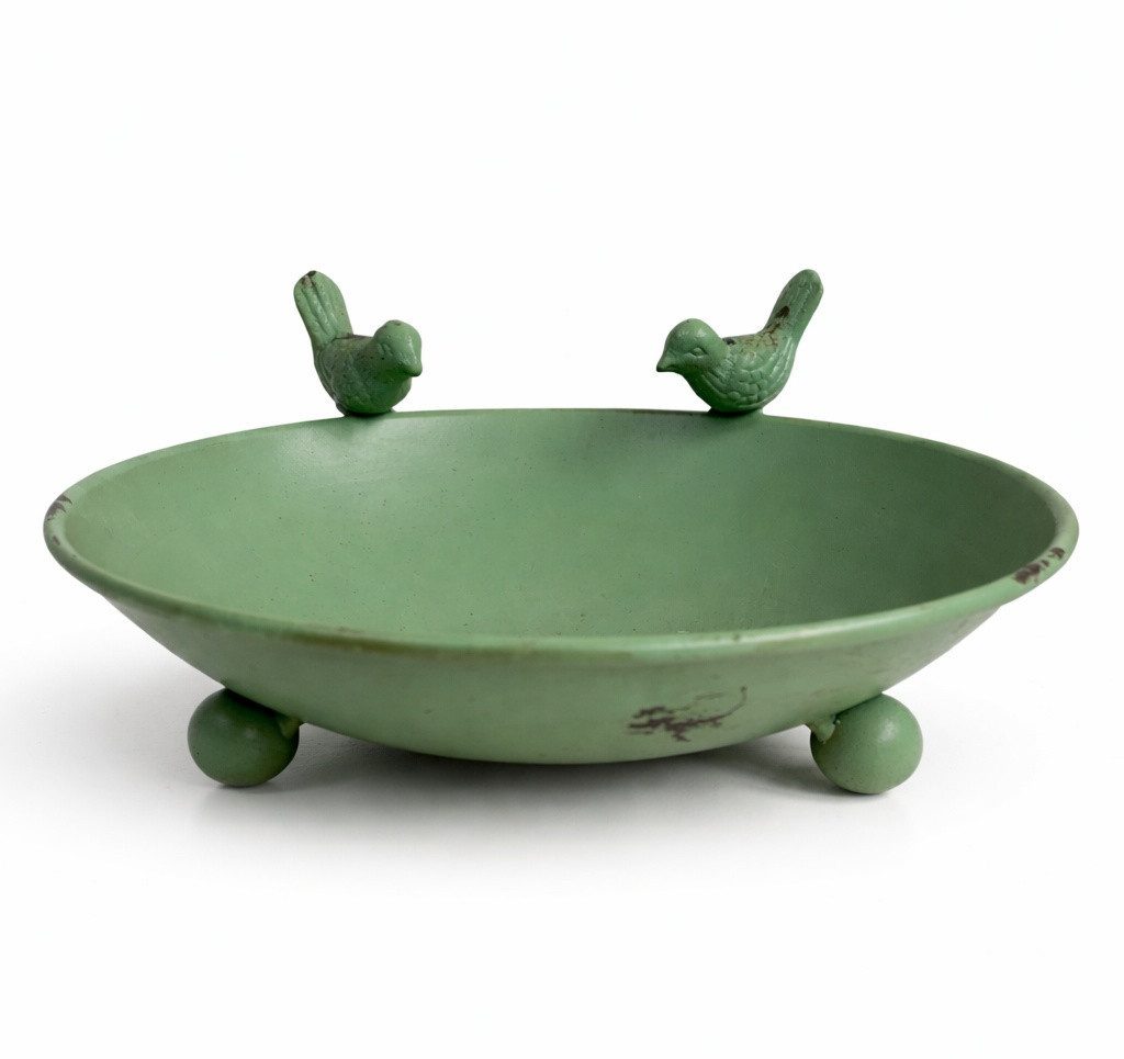 Posiwio Vogeltränke Vogeltränke aus Metall, 25x10cm