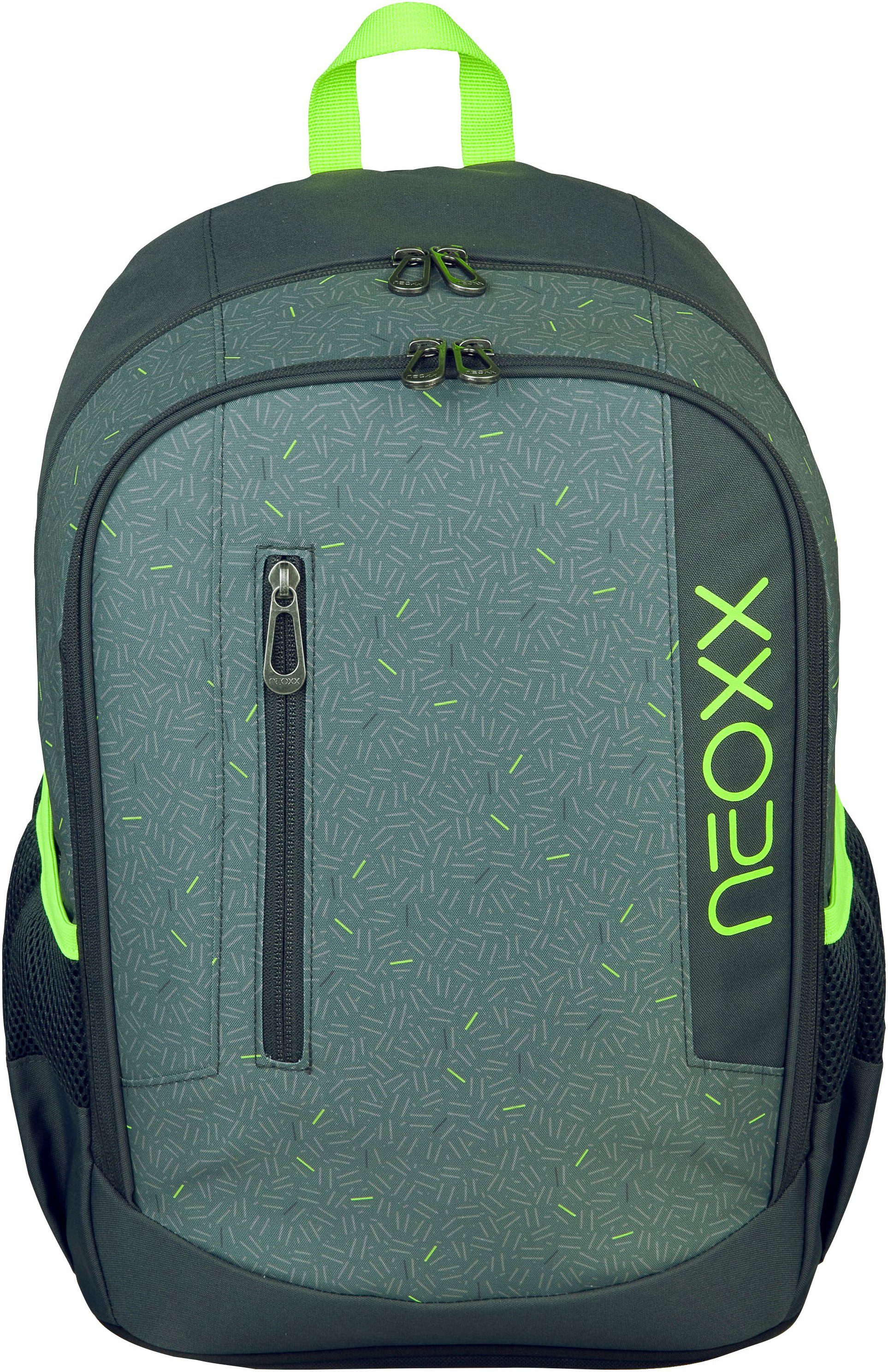 neoxx Schulrucksack Flow, Boom, teilweise aus recyceltem Material