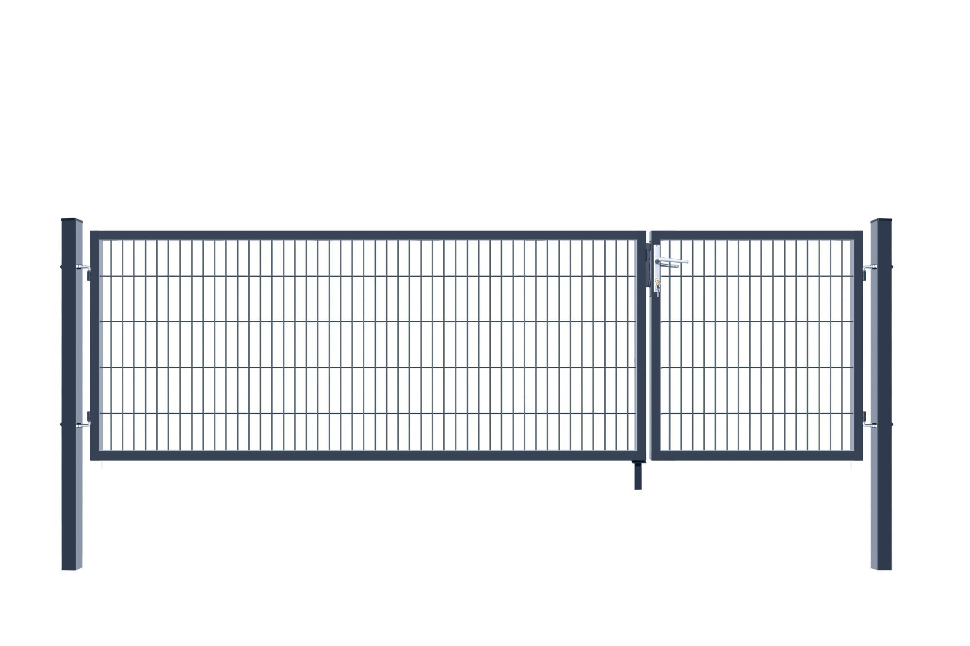 HOME DELUXE Gartentor Doppelflügel Gartentor ADITUS - Anthrazit günstig online kaufen