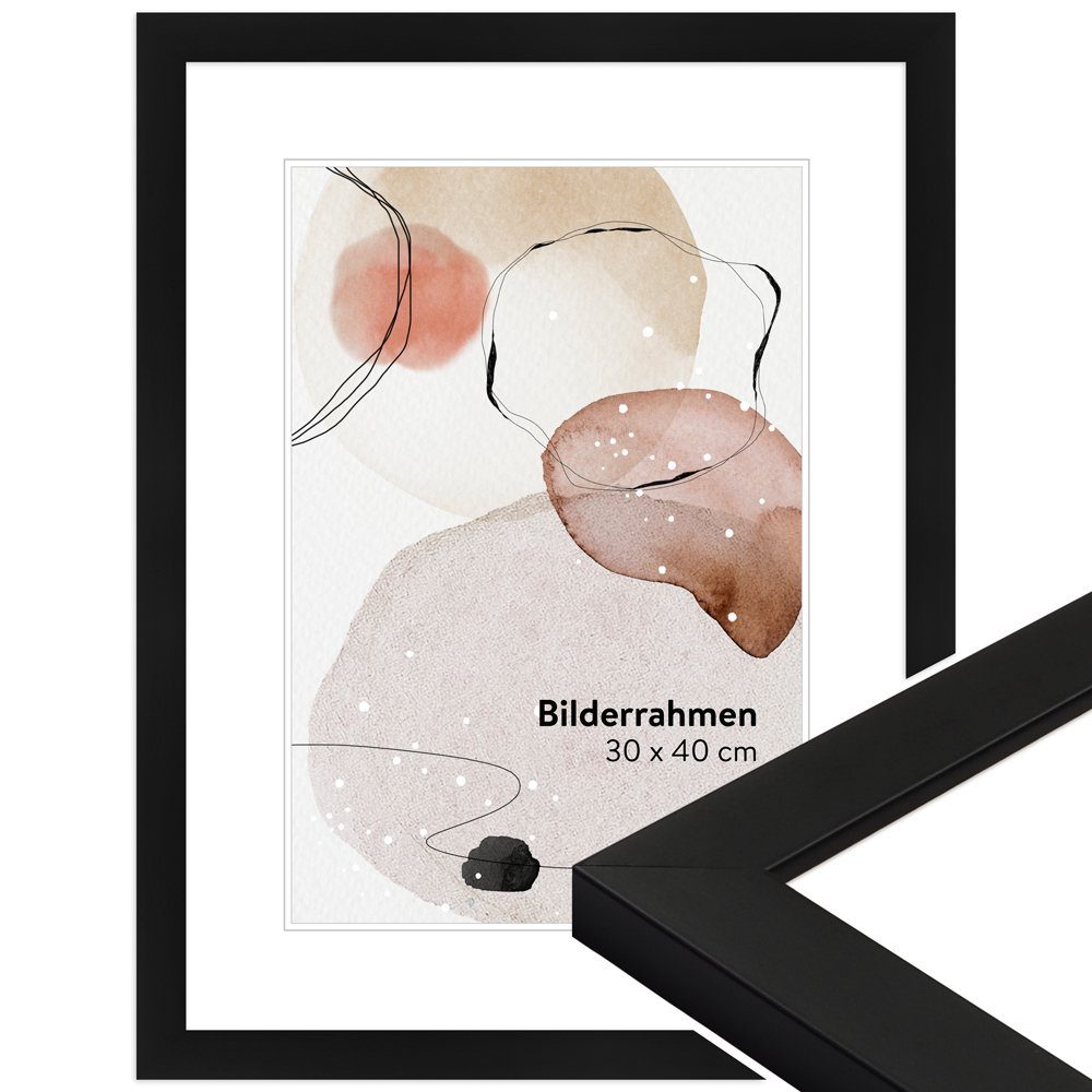 WANDStyle Bilderrahmen H430, Schwarz, aus Massivholz günstig online kaufen