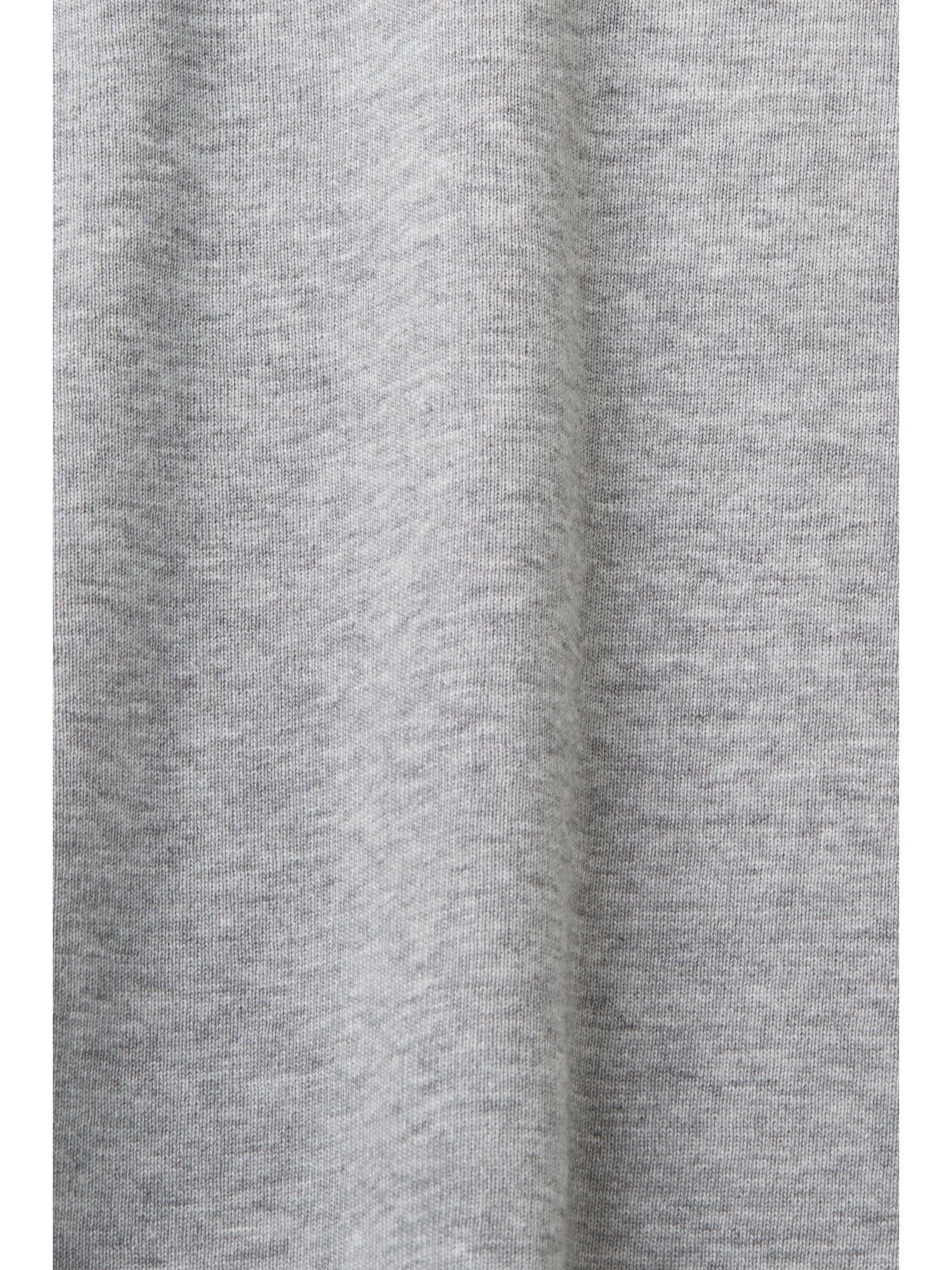 Esprit T-Shirt Logo-T-Shirt aus Baumwolljersey LIGHT (1-tlg) GREY