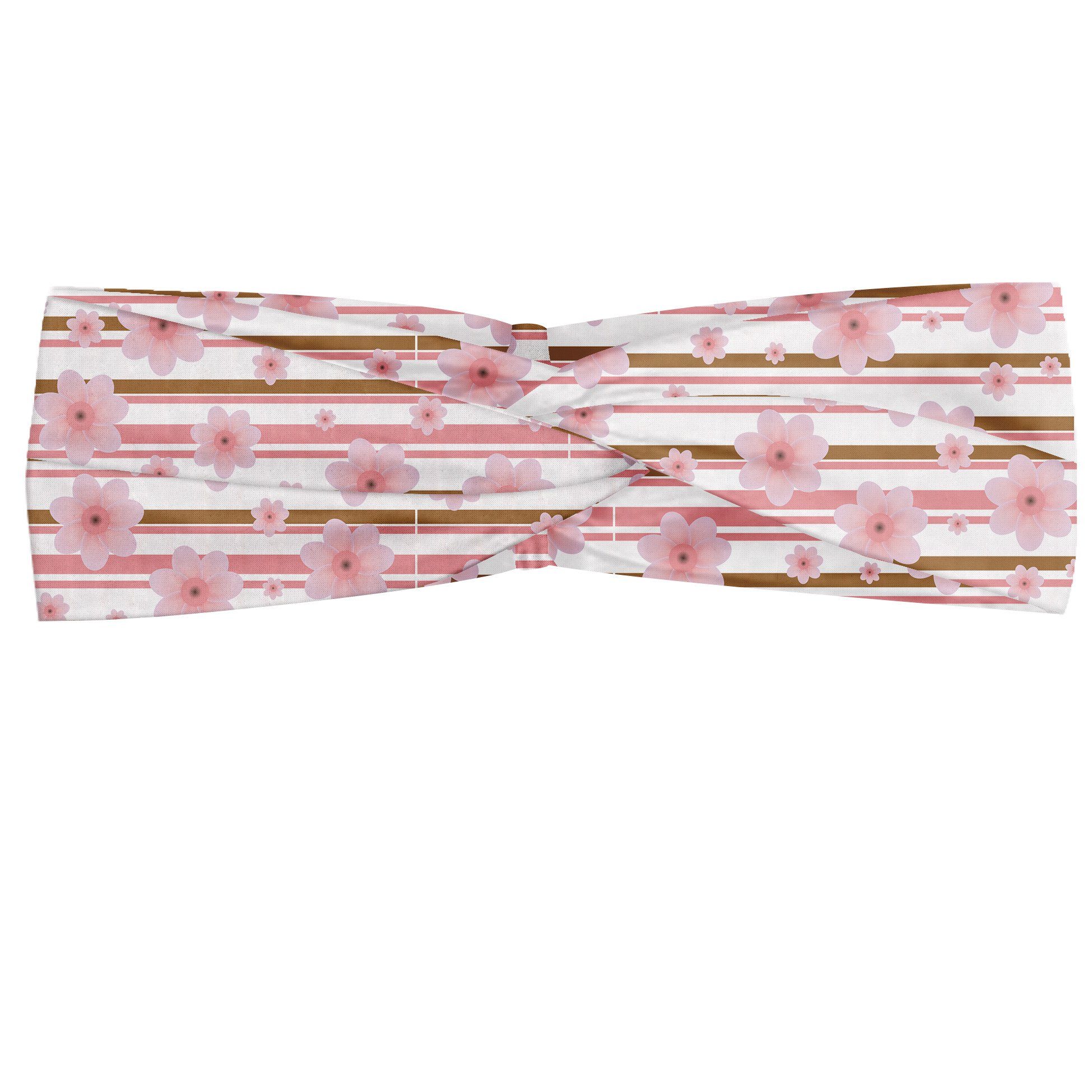 Abakuhaus Stirnband Elastisch accessories Angenehme Kirschknospen-Blüten und Pfirsich alltags