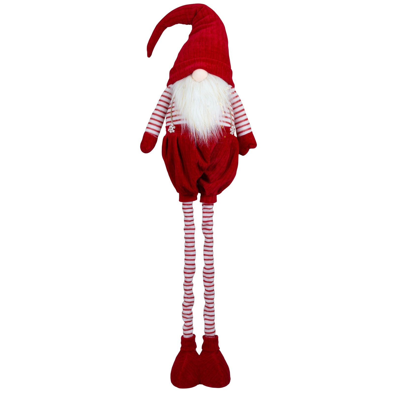 Christmas Paradise Wichtel XL Weihnachtsfigur 55-85 cm (100-130 cm) (Dekofigur, 1 St., Gnom), ausziehbare Teleskopbeine, rot