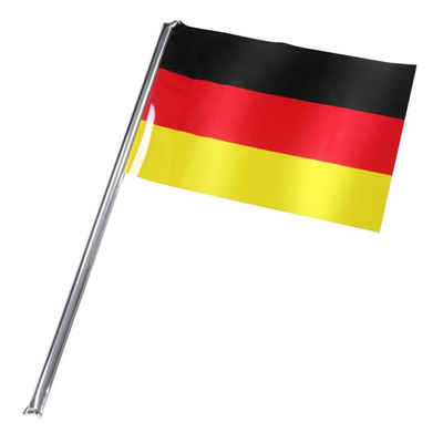 elasto Flagge Deutschland Fahne klein, selbstaufblasend Fanartikel EM 2024