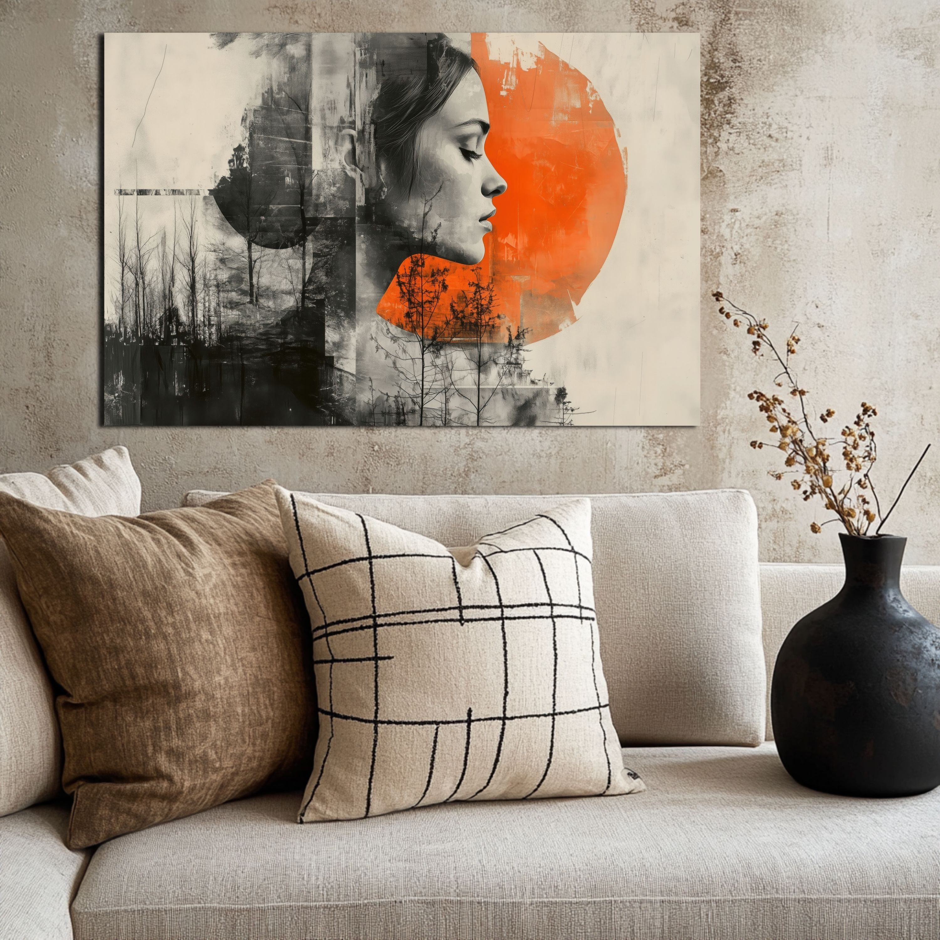 DARO Design Leinwandbild Modern Abstrakt Wandbilder XXL Wandbild Wand Deko günstig online kaufen