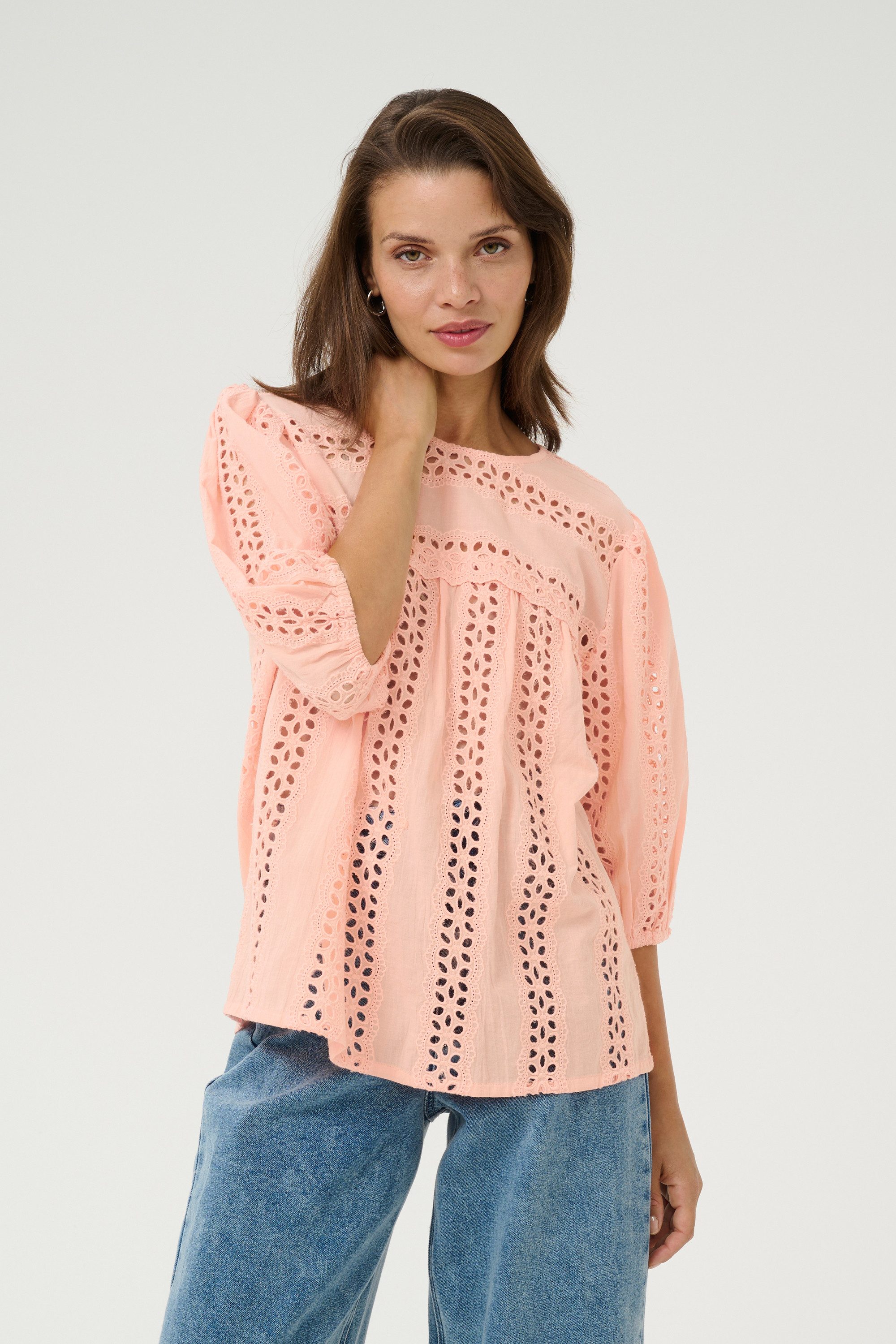 Langarmbluse Langarm-Bluse KArandy