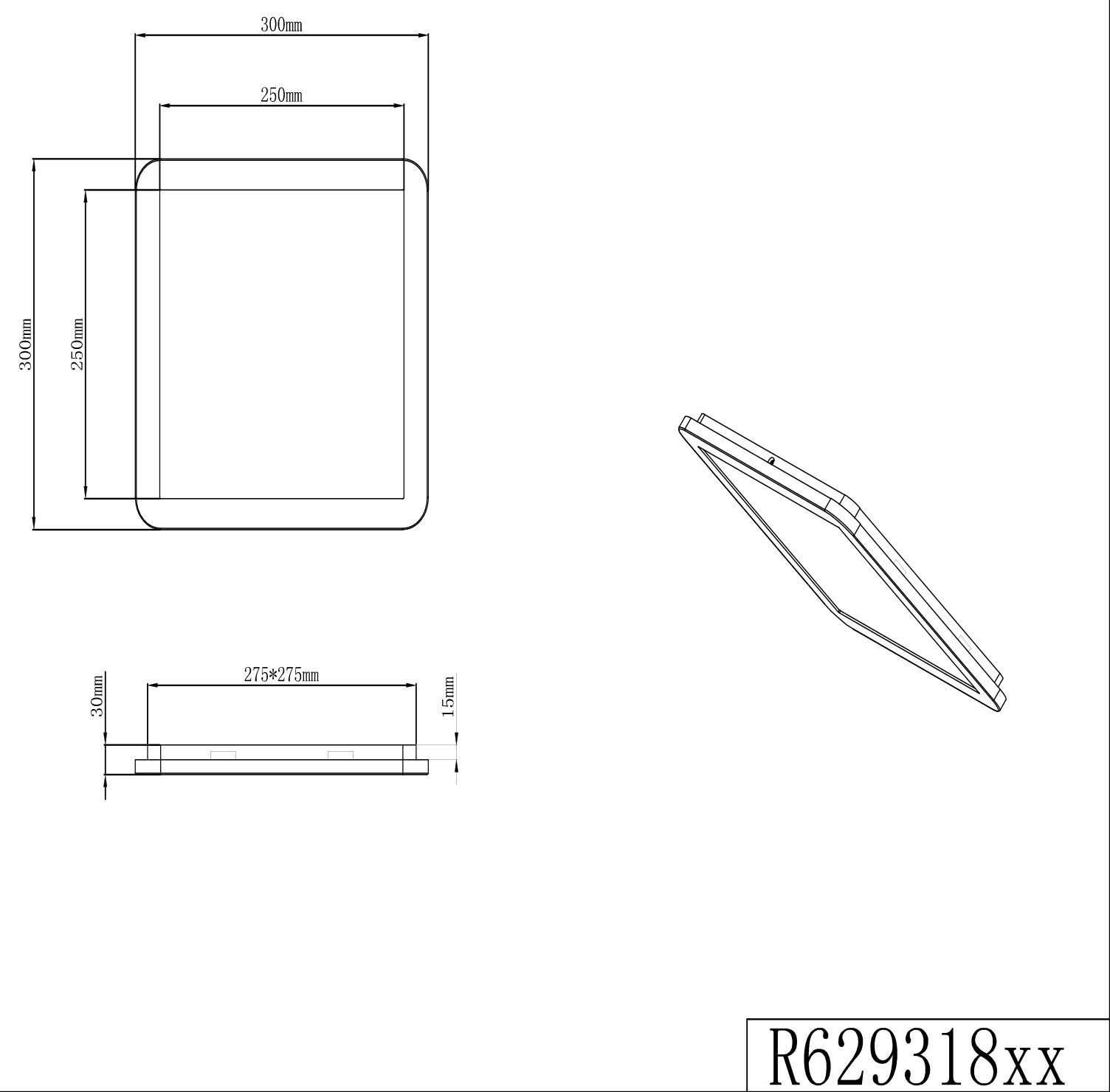 integriert, Warmweiß, Switch Leuchten matt, Dimmer, Camillus, K, TRIO IP44 Deckenleuchte 3000 fest LED warmweiß Badezimmer geeignet, weiß, LED