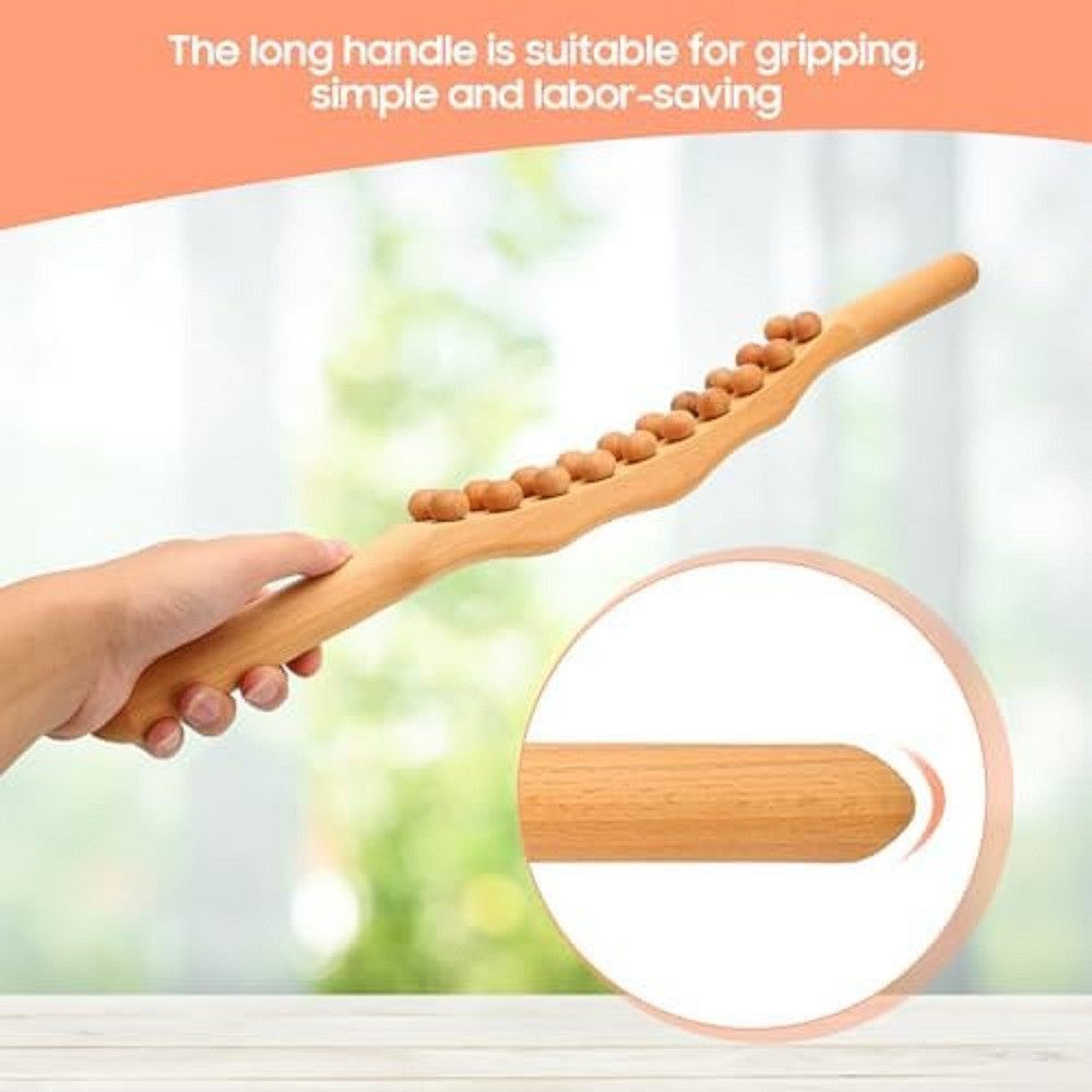 feinlux Massagegerät Anti Cellulite Massage Massagegerät Massageroller Roller Griff, Packung, Upgrade-Version, Massagestab mit zwanzig Noppen, Hergestellt aus n – Bild 5 von 5