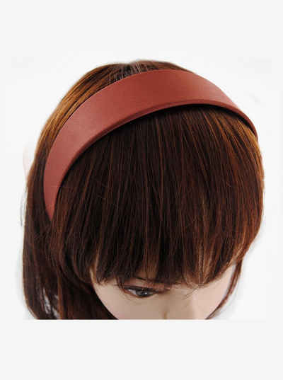 axy Haarreif Breiter Haarreif mit Satin bezogen, Vintage Klassik-Look Damen Haareifen Haarband