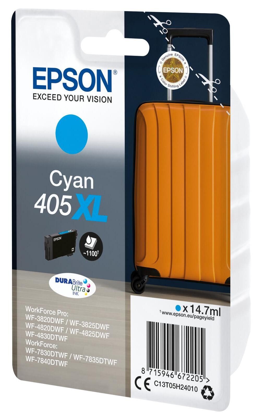 Epson Epson 405XL Koffer Druckerpatrone cyan Tintenpatrone