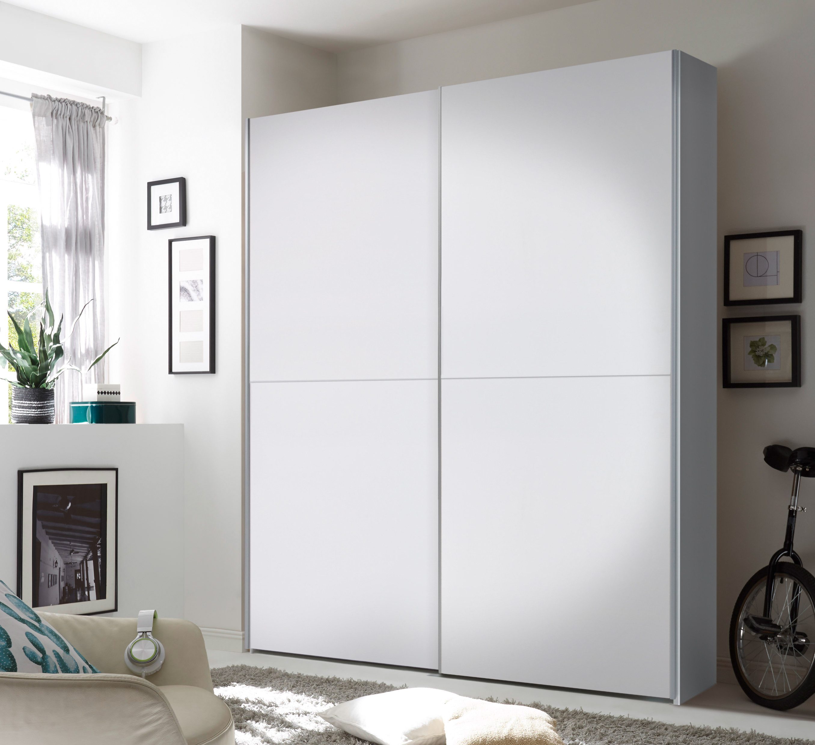 Schwebetürenschrank Time Schrank, Kleiderschrank mit Schiebetüren
