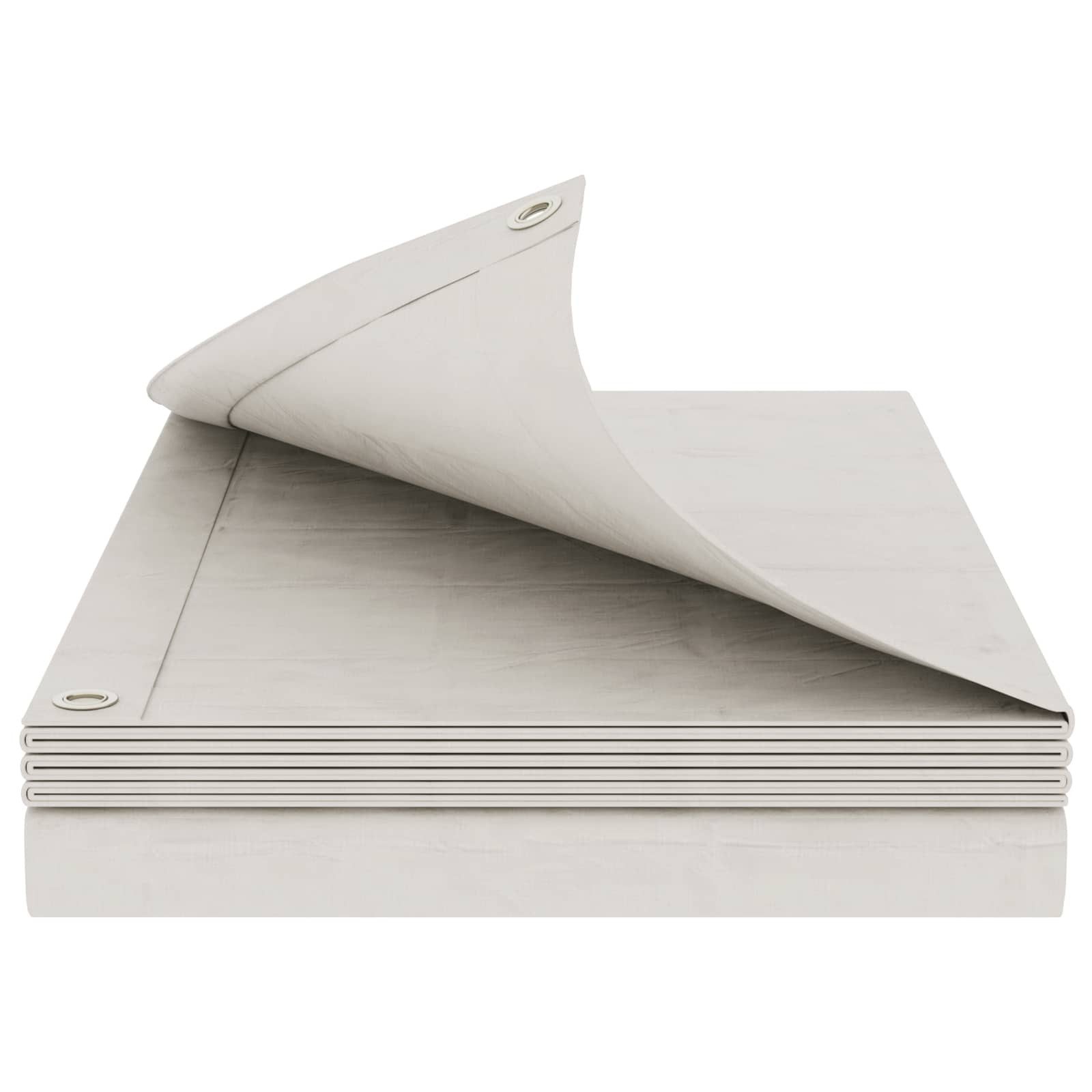vidaXL Schutzplane Plane mit Ösen Weiß 4 x 6 m 180 g / m² PE (1-St)