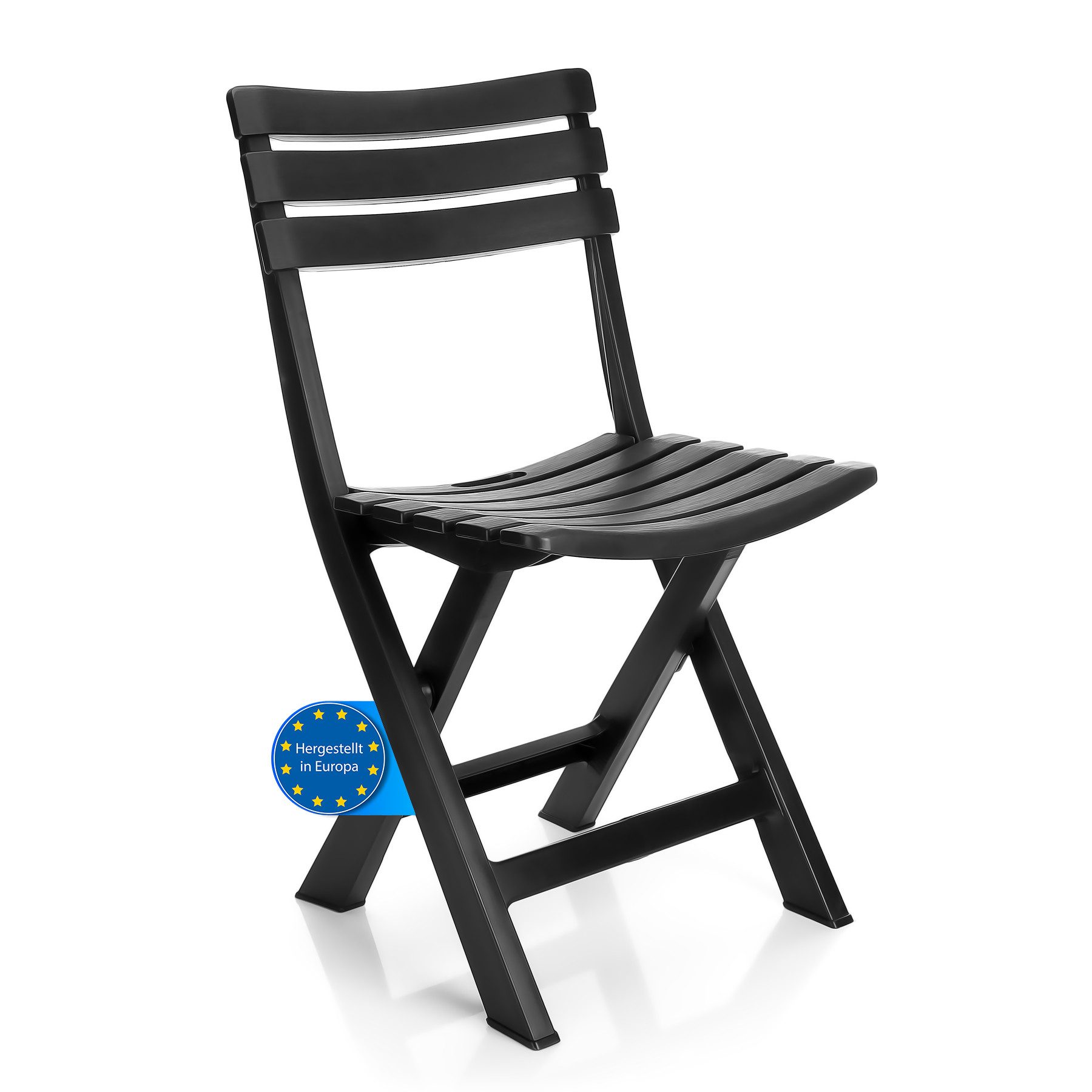 BigDean Gartenstuhl Gartenstuhl klappbar aus wetterfestem & robustem Kunsts günstig online kaufen