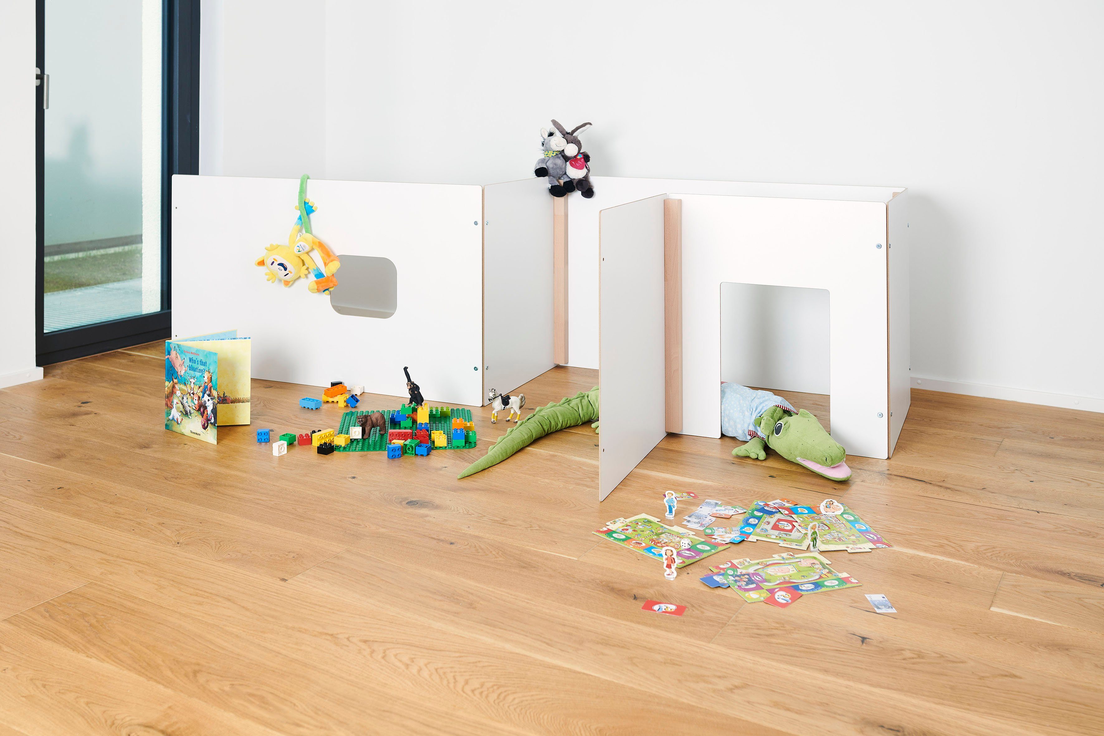 Tojo Raumteiler kids Set Höhe 70 Spielwelten, für cm Wand, individuelle Spielwand 6-tlg