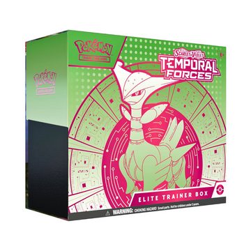 The Pokémon Company International Sammelkarte Pokémon Temporal Forces: Iron Leaves Elite Trainer Box, Scarlet & Violet in englischer Sprachausgabe