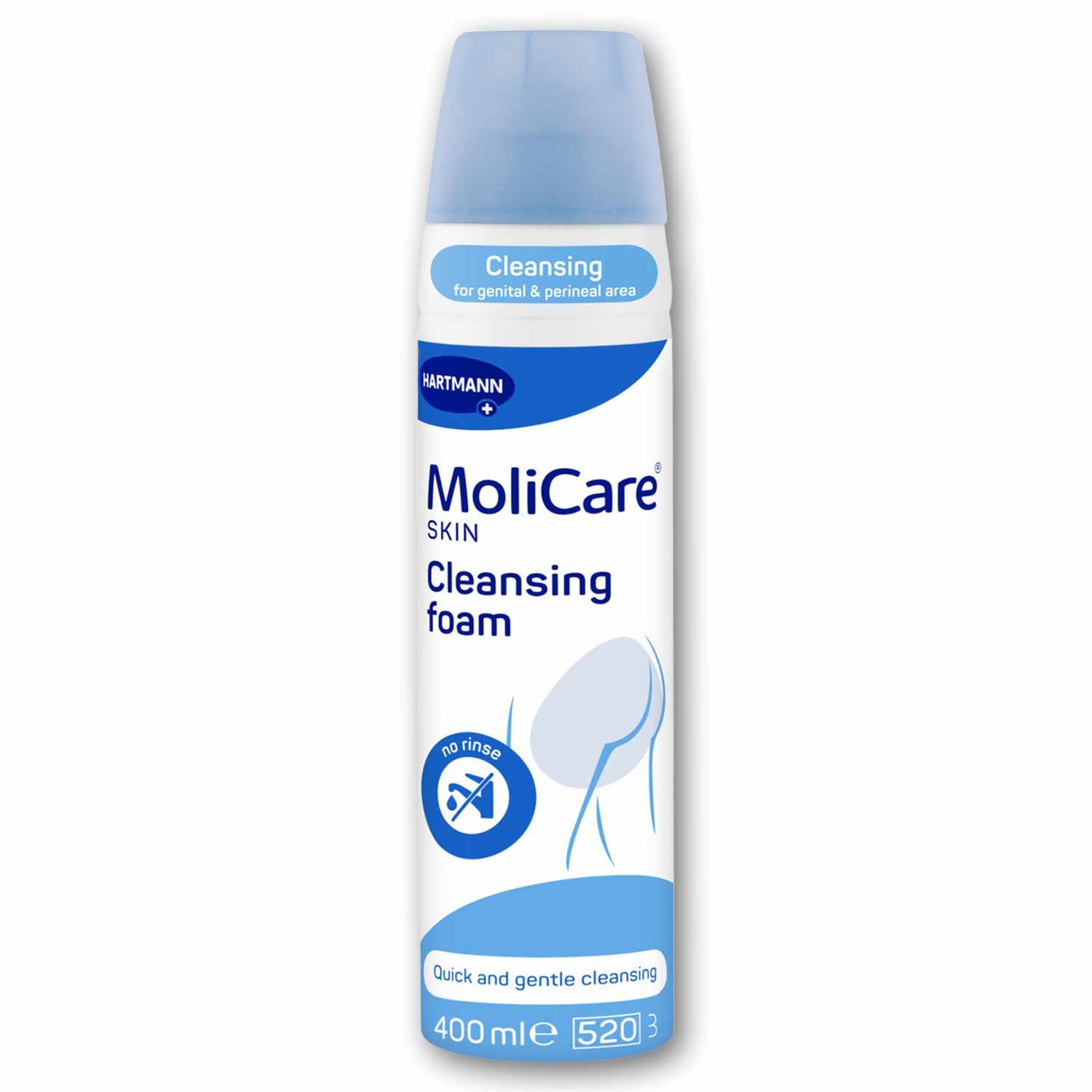 Molicare Gesichts-Reinigungsschaum Hartmann MoliCare Skin Reinigungsschaum 400 ml, 1-tlg., pH-hautneutral, geruchsneutralisierend