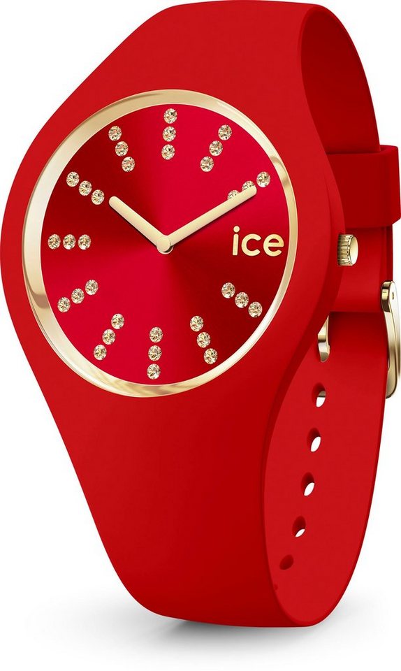 ice-watch Quarzuhr ICE cosmos - Red gold - Small - 2H, 021302, Gehäuse aus  Silikon, Gehäuse-Ø ca. 34 mm