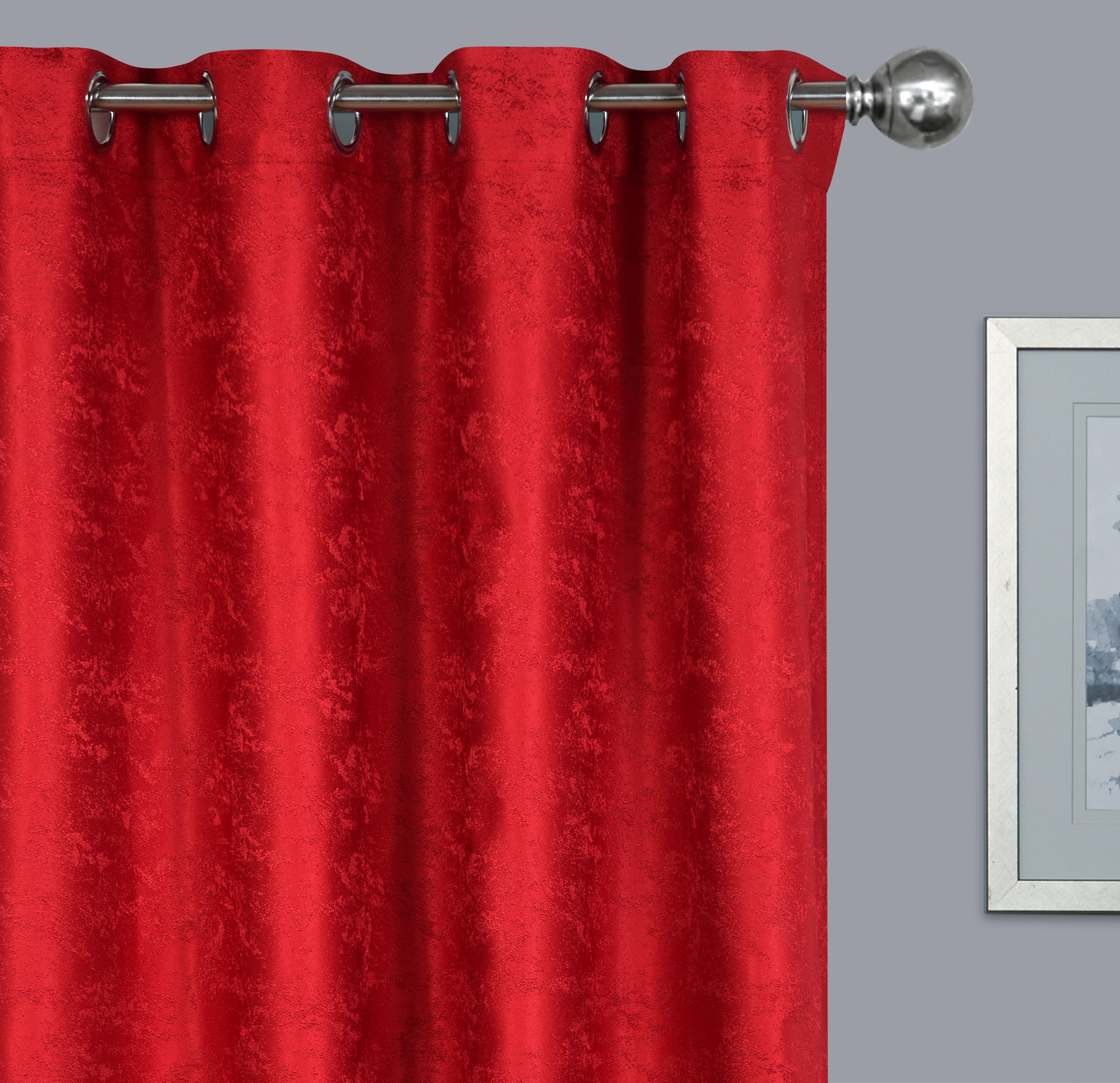 Brilliant Gardine / Jacquard / Meliert / Kräuselband & Öse / 140x245cm, Ösen, Store – Bild 3 von 3