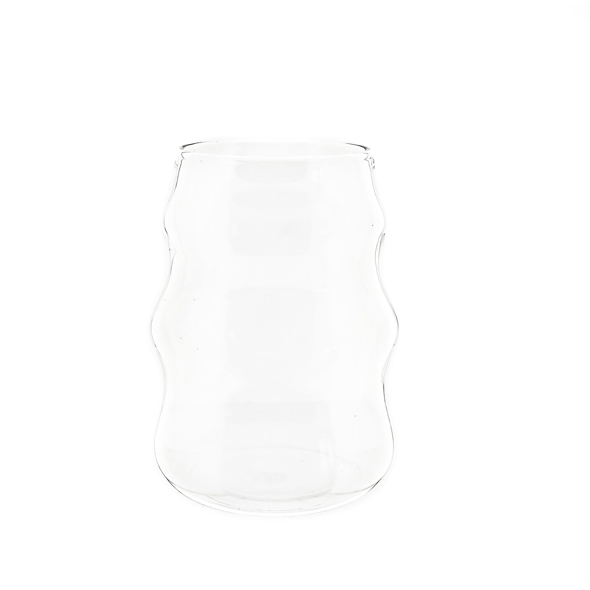 Almina Gläser-Set 550 ml Wave Style in Transparent Trinkgläser, Wassergläser, 2-tlg.