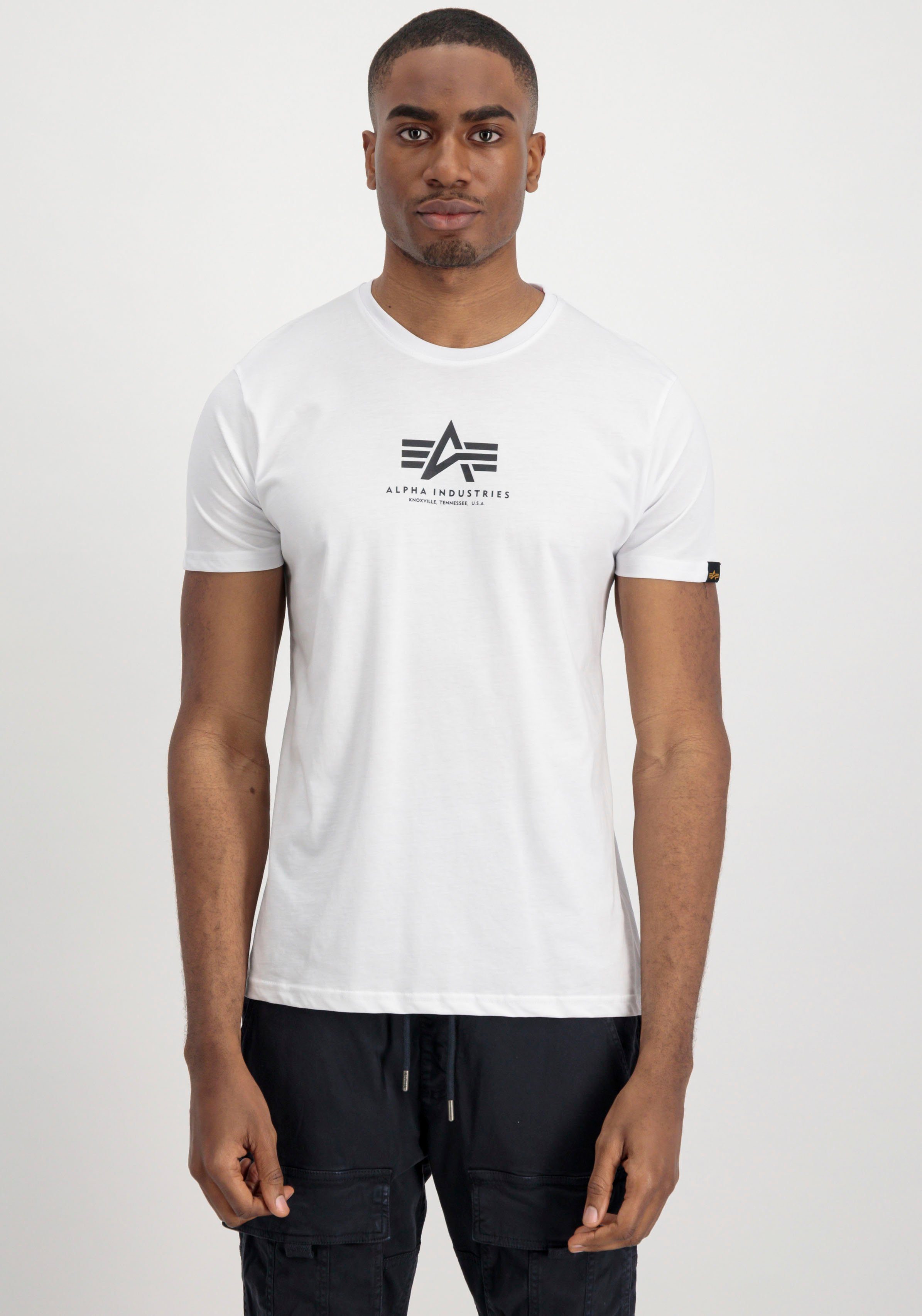 Alpha Industries Rundhalsshirt Basic T ML Baumwolle, regular fit