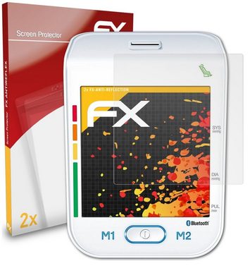 atFoliX Schutzfolie für Beurer BM 77, (2 Folien), Entspiegelnd und stoßdämpfend