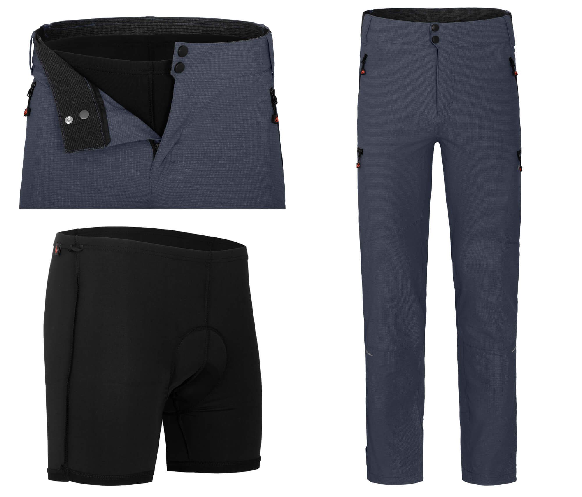 Fahrradhose PORVOO (mit gepolsterter Innenhose) Herren günstig online kaufen