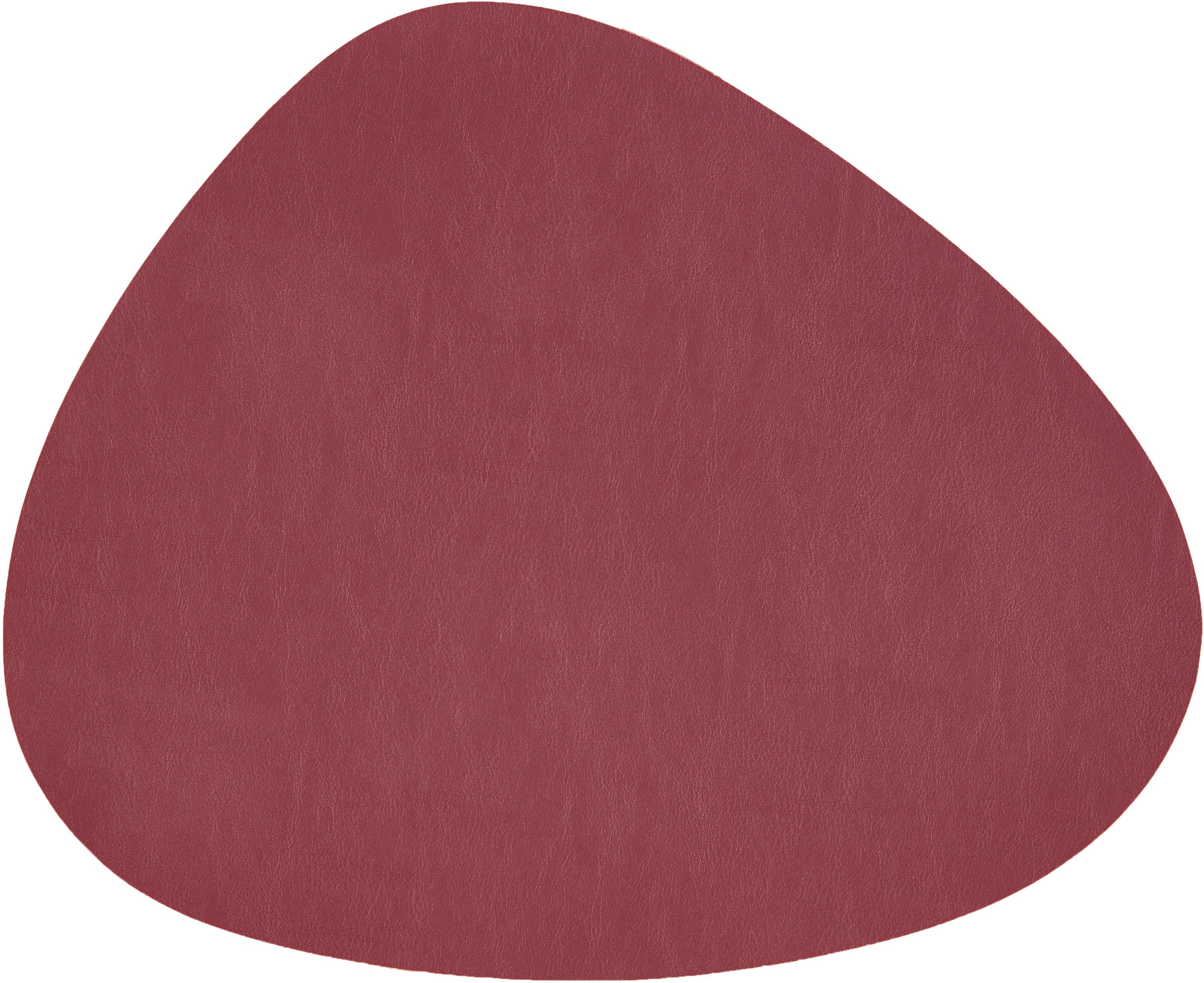 Platzset, Kaja - Stone-Shape, stuco, (Set, 2-St) bordeaux