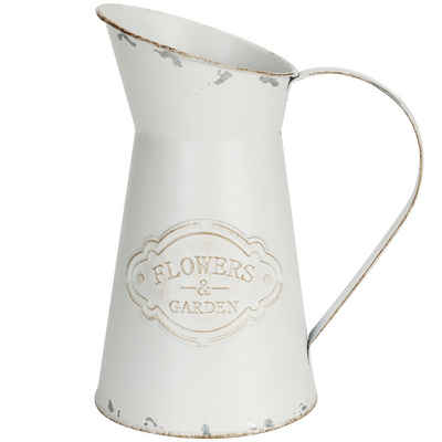 Belle Vous Dekovase Rustikale Metall Blumenvase - Vintage Shabby Chic, Rustic Metal Flower Vase - Shabby Chic
